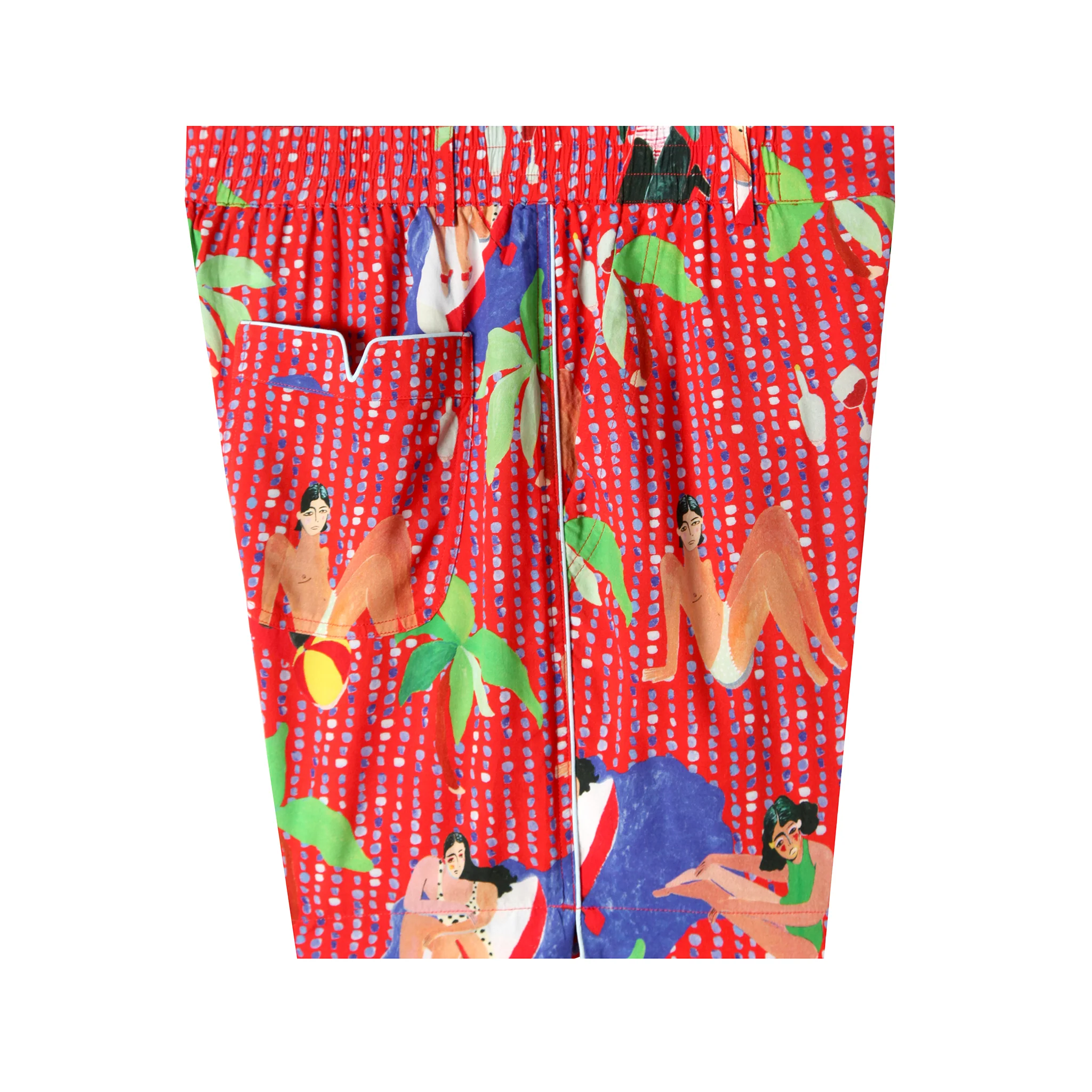 Ana Leovy x Tombolo Shorts (Red) - Image 4