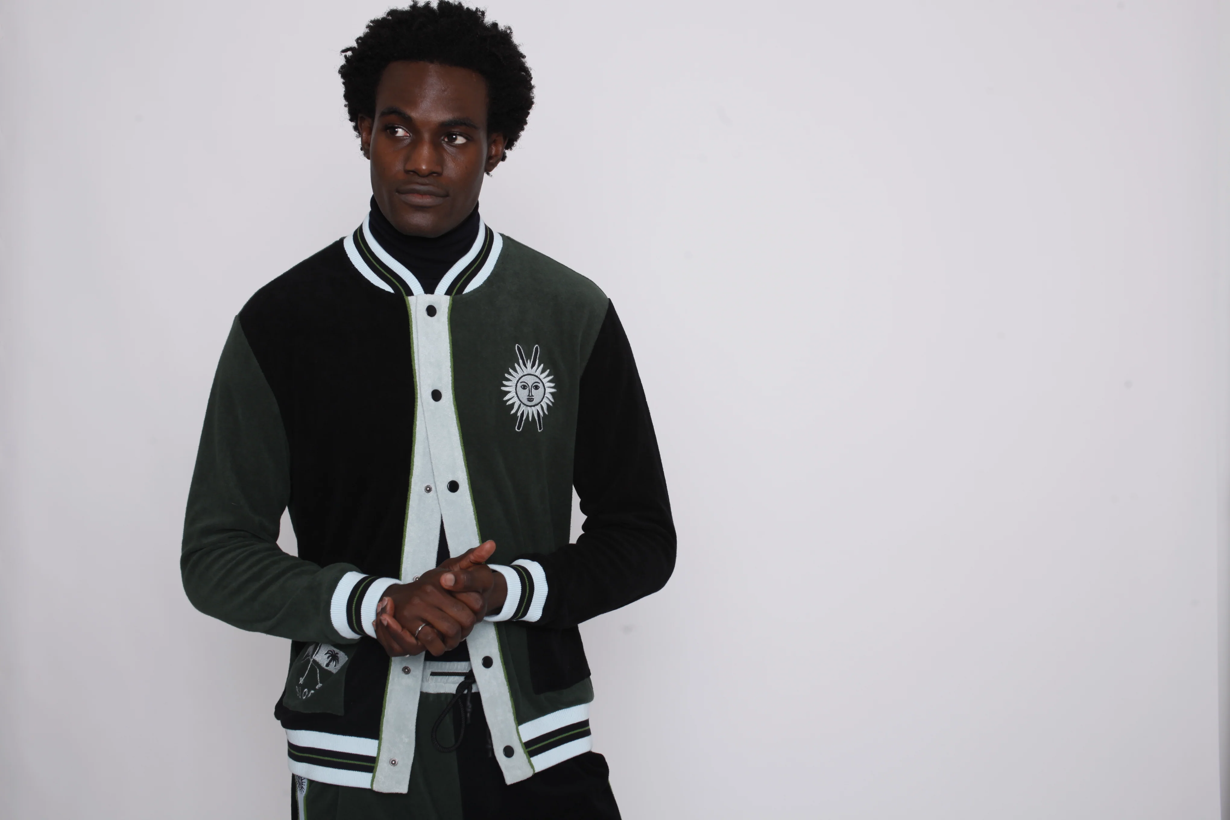 'Après Ski' Cabana Jacket (Green) - Image 7