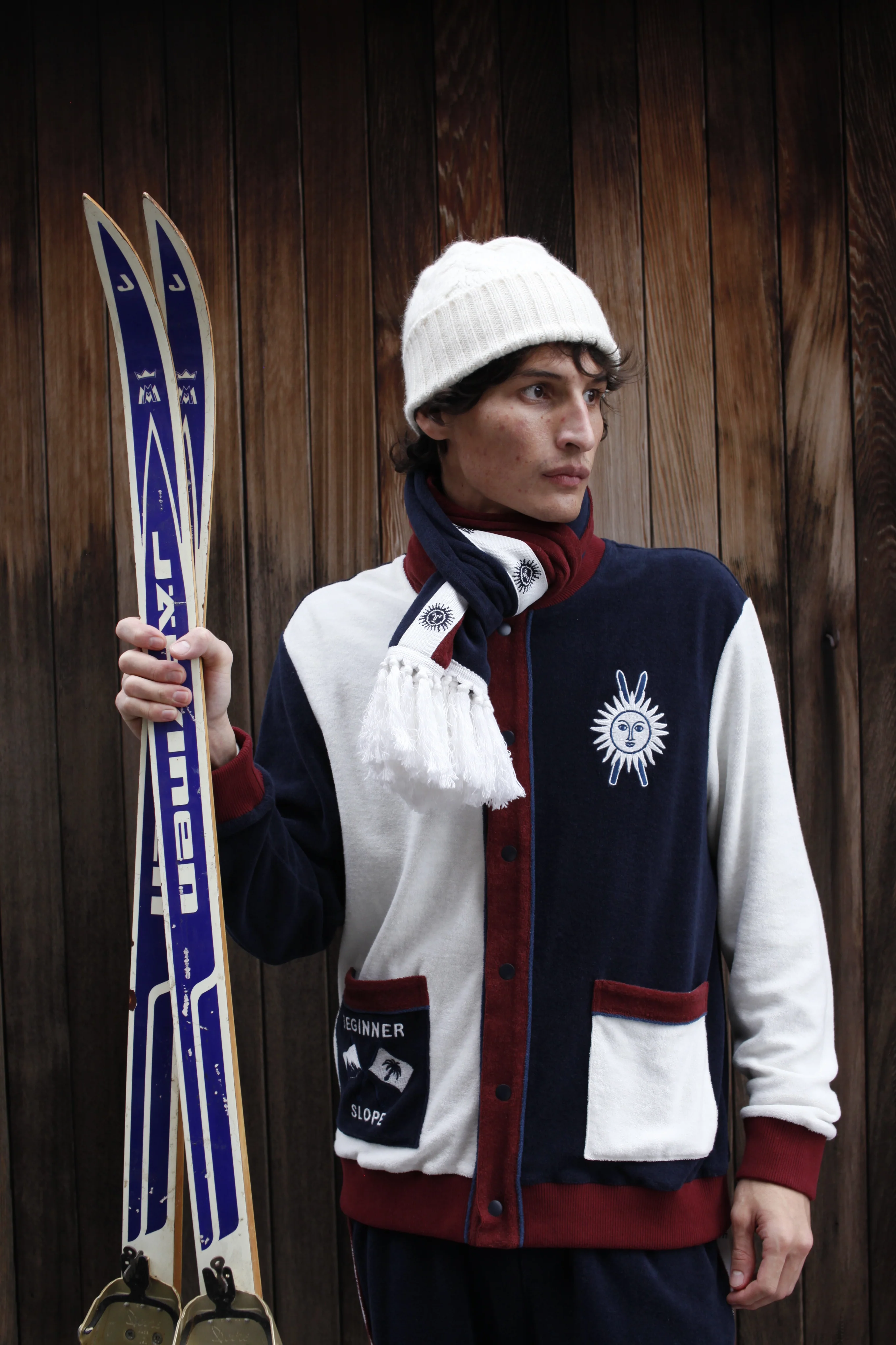 'Après Ski' Cabana Jacket (Navy) - Image 7