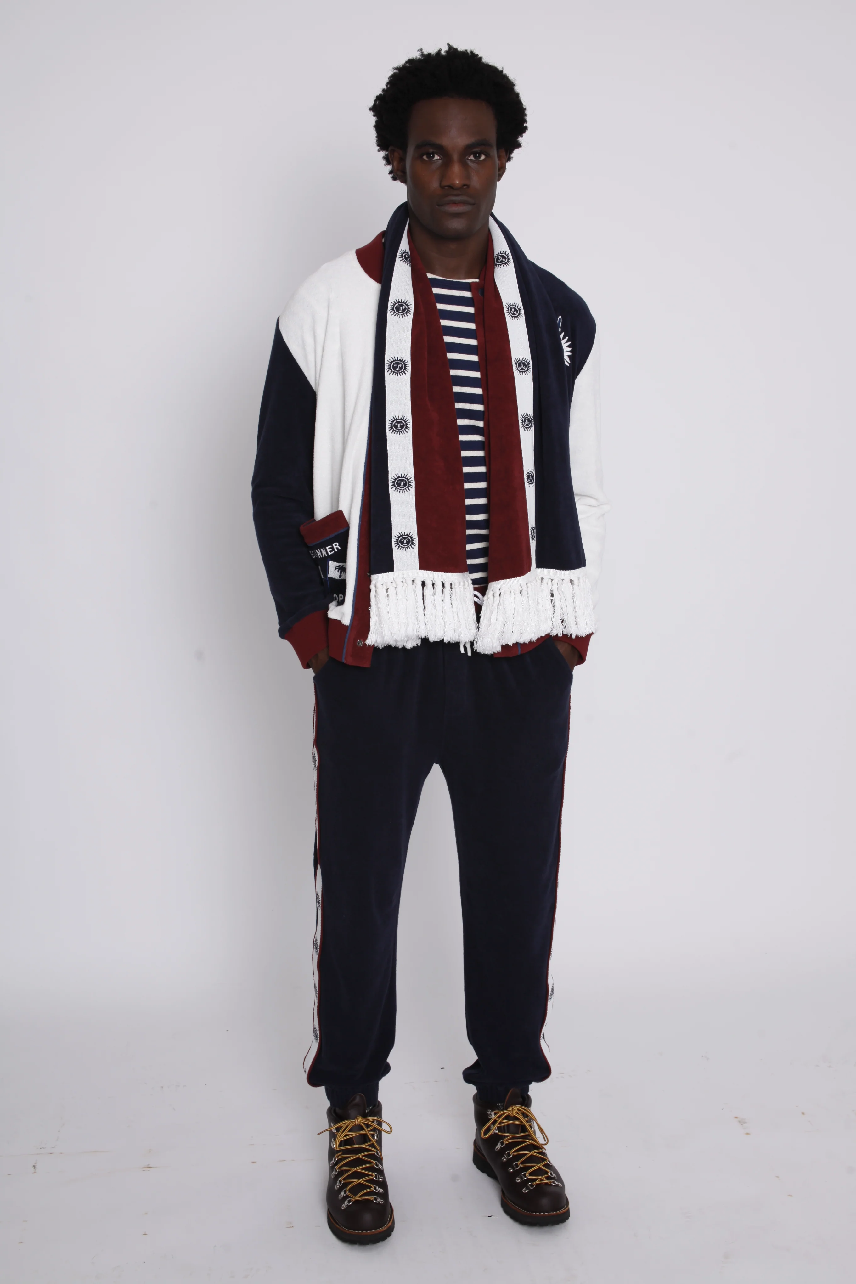 'Après Ski' Scarf (Navy) - Image 4