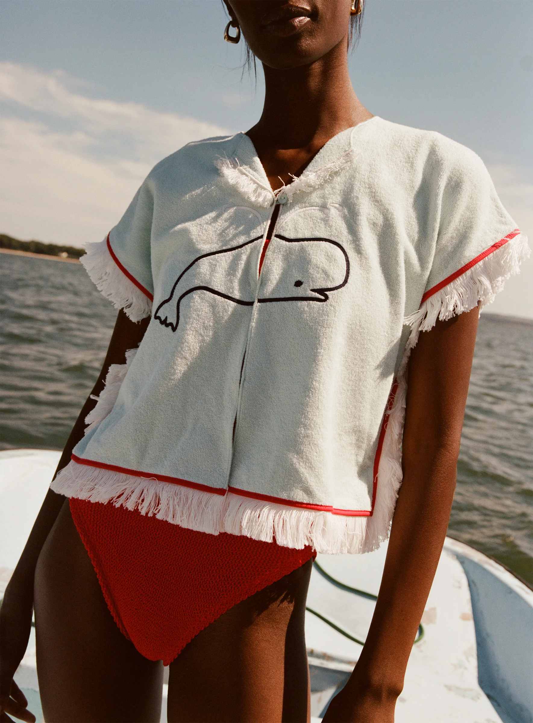 'Boston Whaler' Hand Towel Top - Image 4
