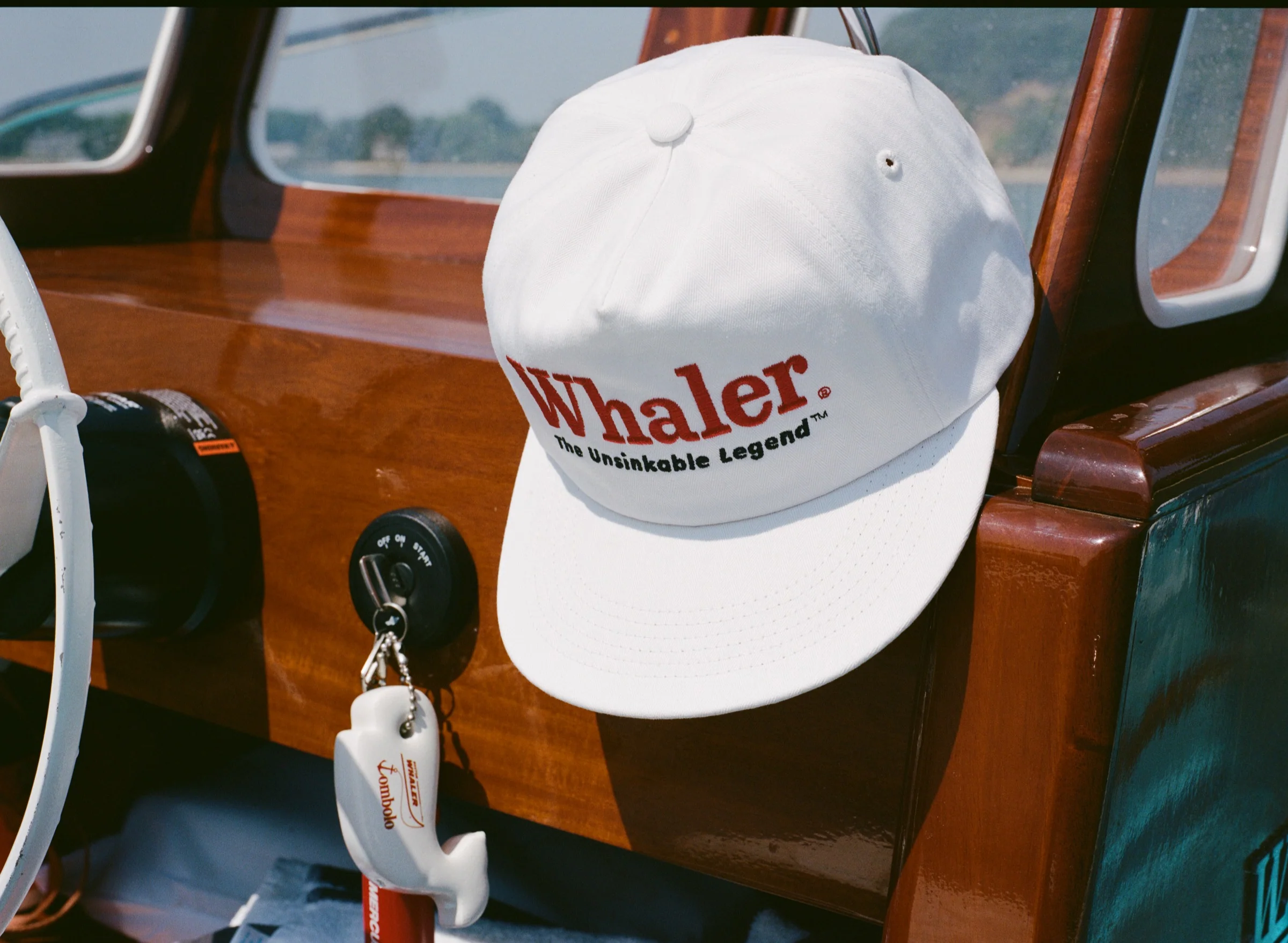 'Boston Whaler: Unsinkable Legend' 5-Panel Souvenir Cap (White) - Image 17