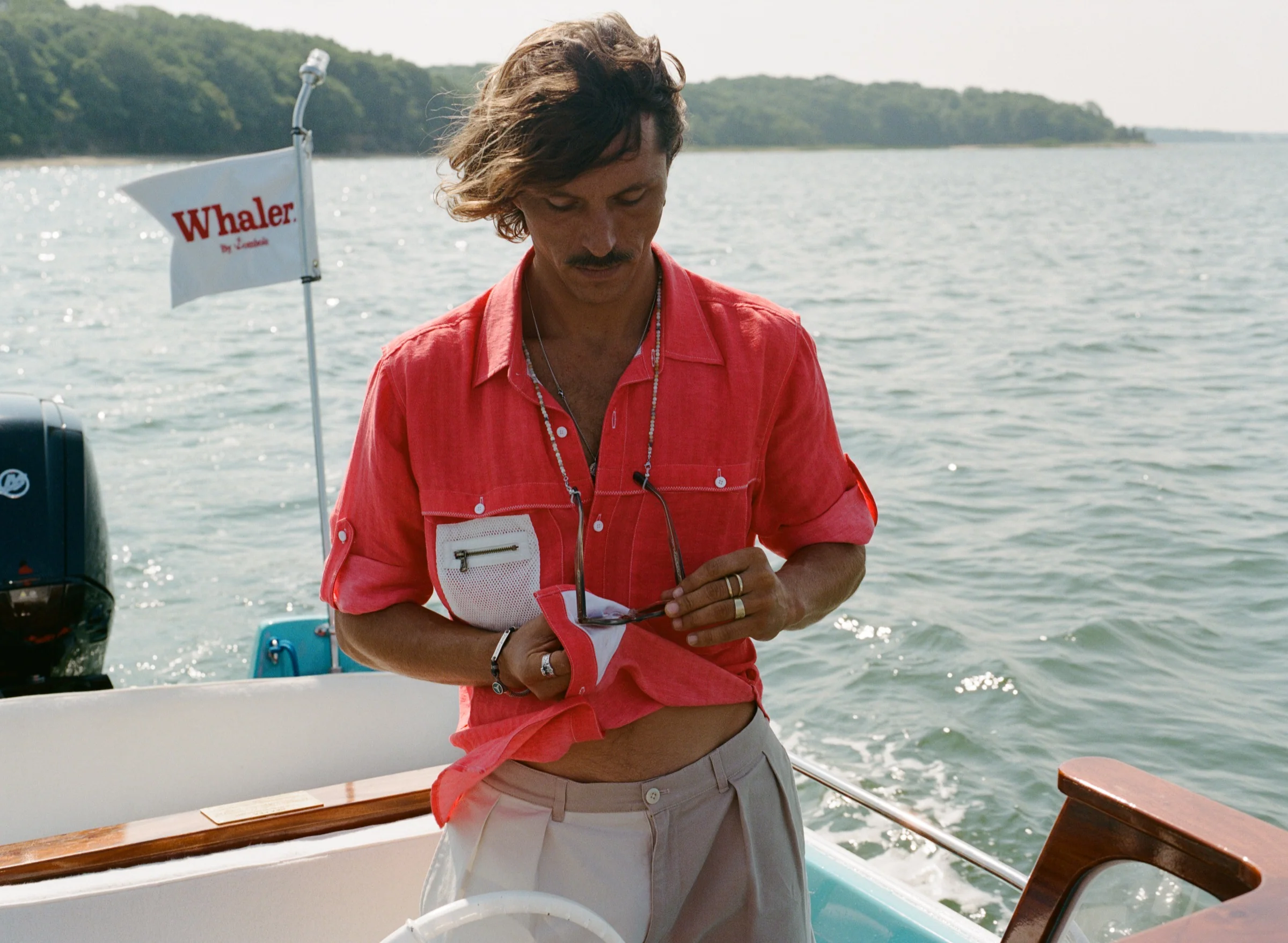 'Boston Whaler' Vented Fishing Shirt - Image 6