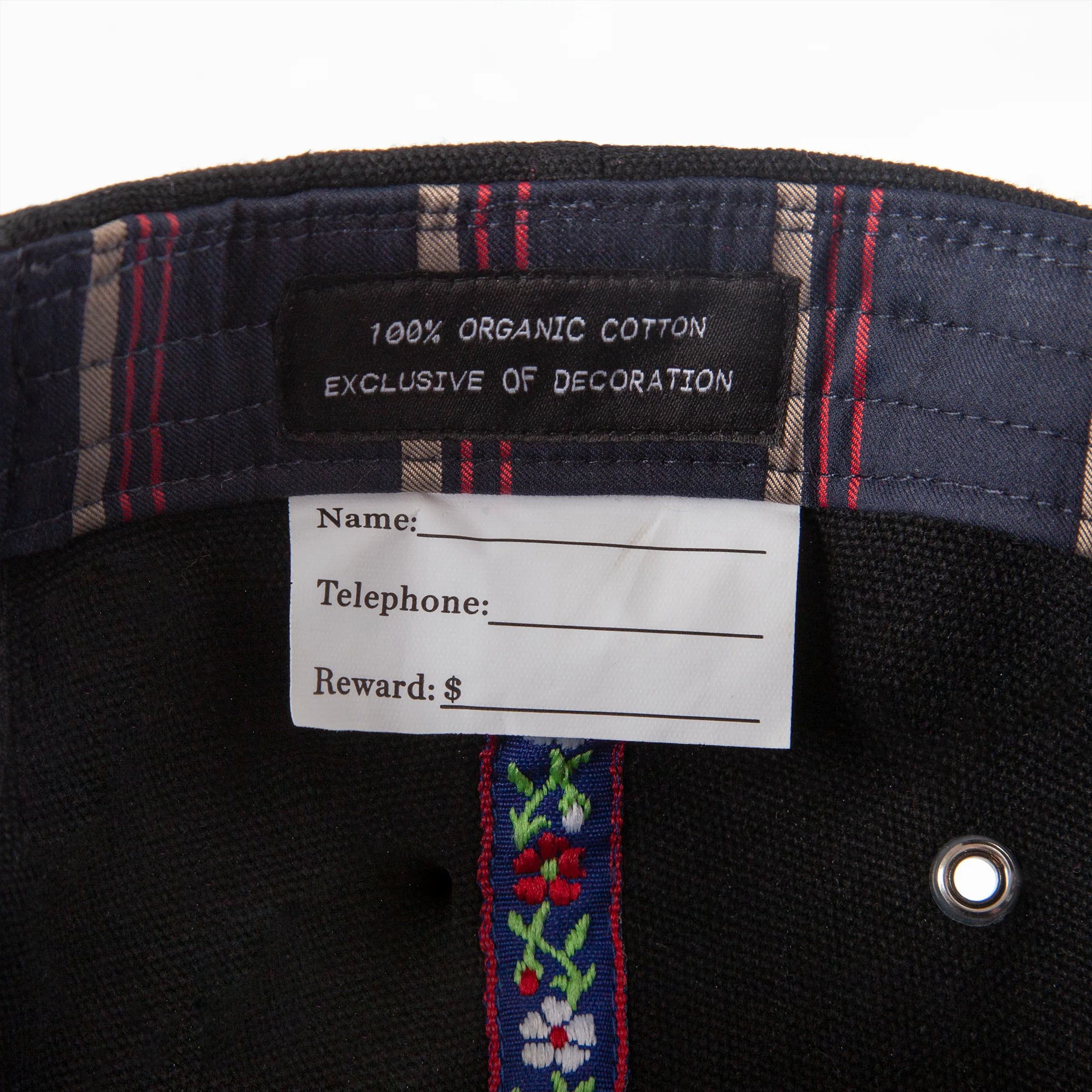 'Claws N' Roses' 7-Panel Souvenir Cap (Black / Navy) - Image 12