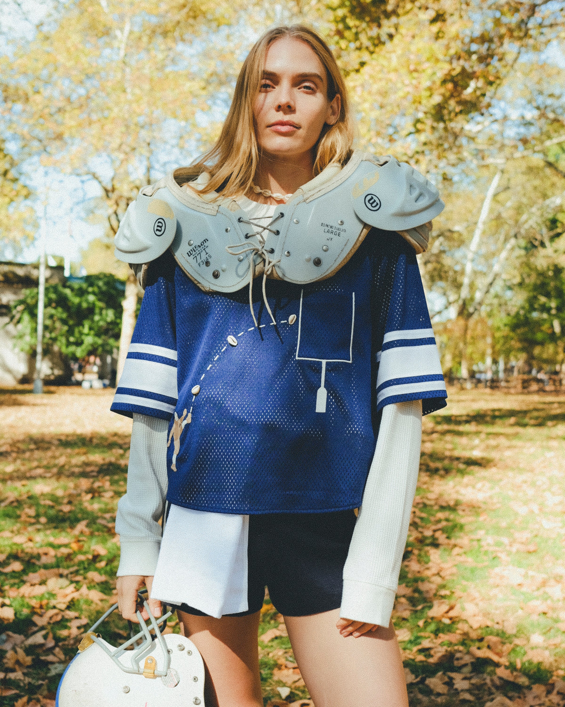 ‘Doink!’ ~ Relaxed Crop Cut (Blue) - Image 11