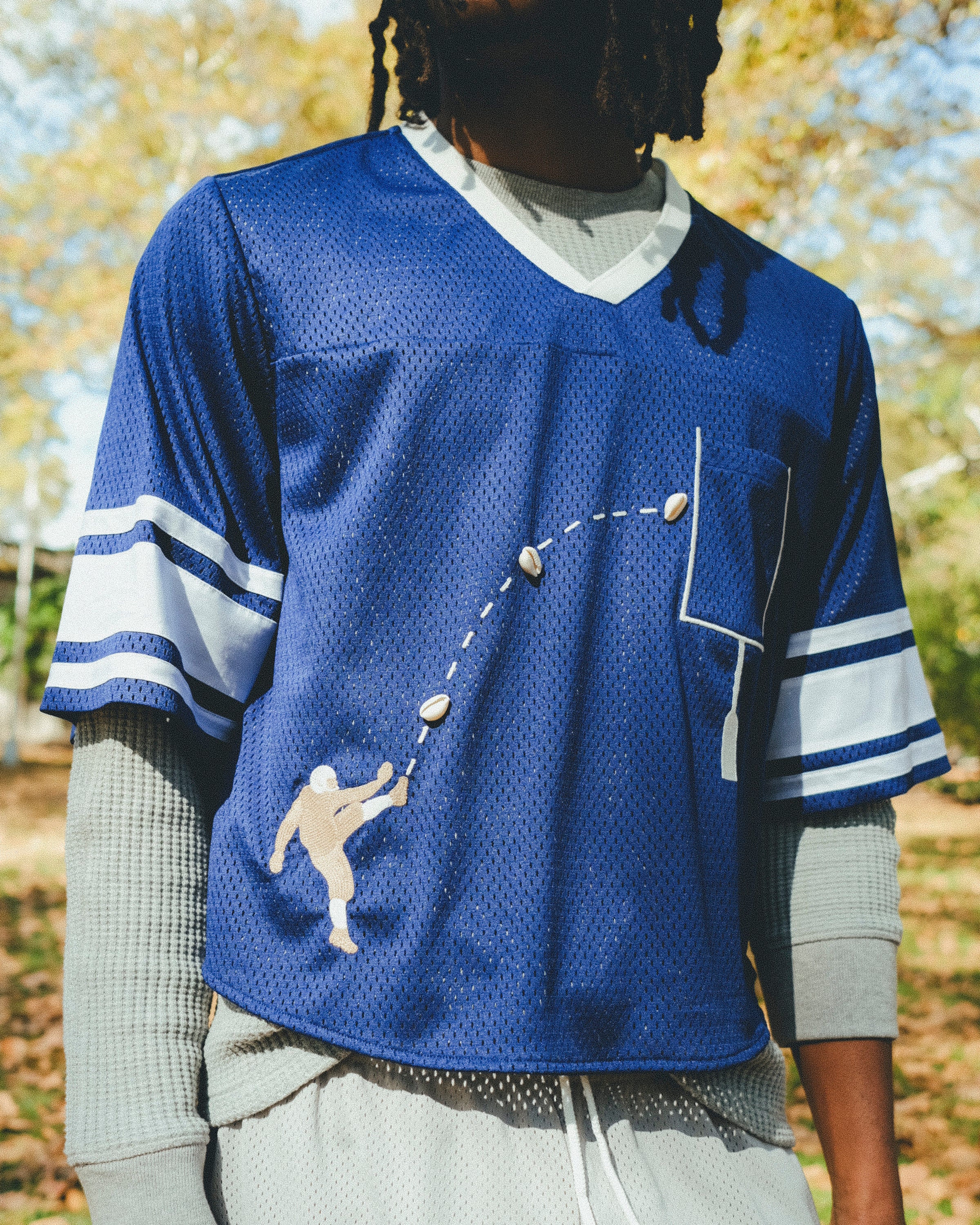 ‘Doink!’ ~ Relaxed Crop Cut (Blue) - Image 14