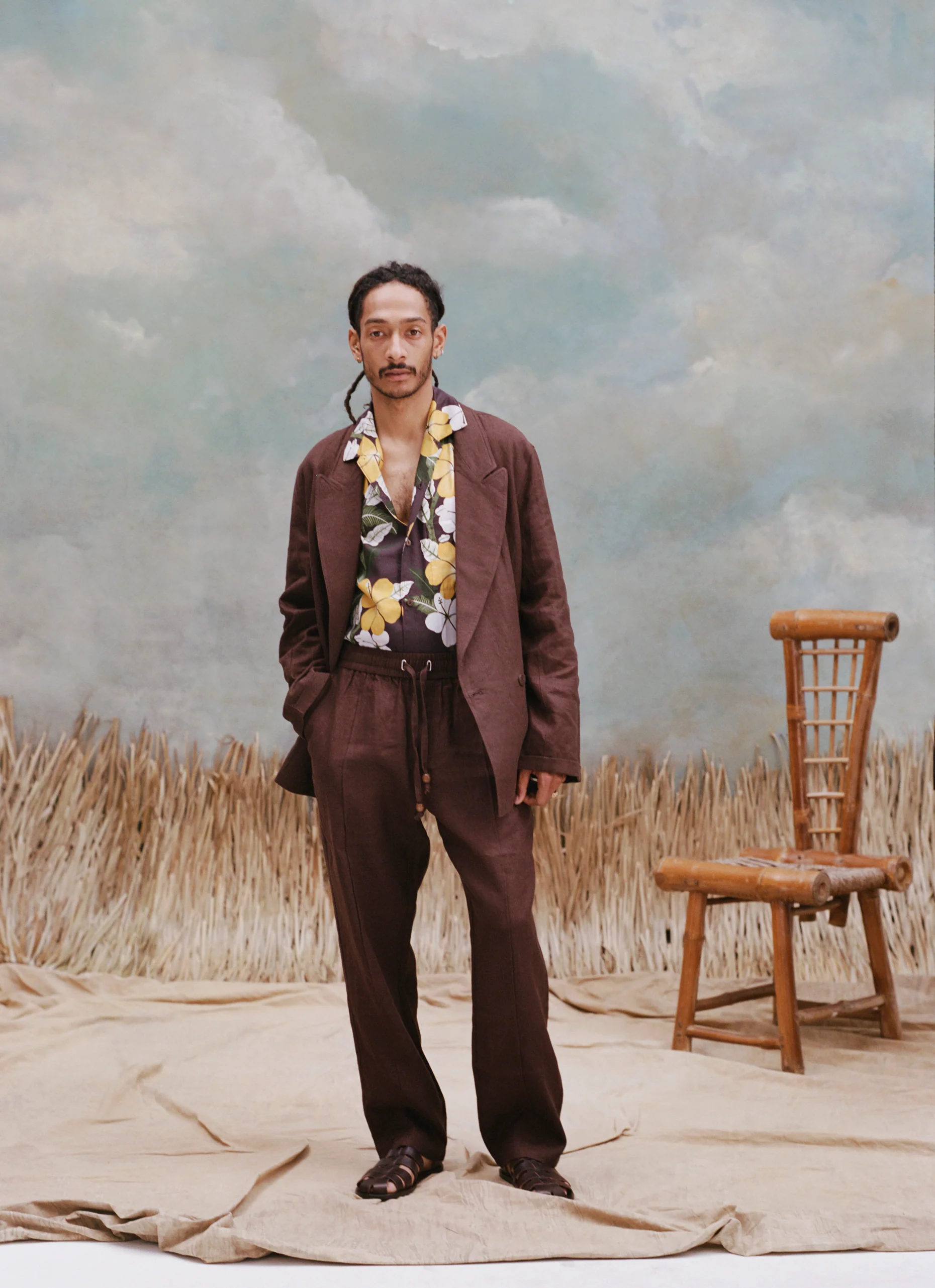 Easy-Going Jacket (Brown Linen) - Image 10
