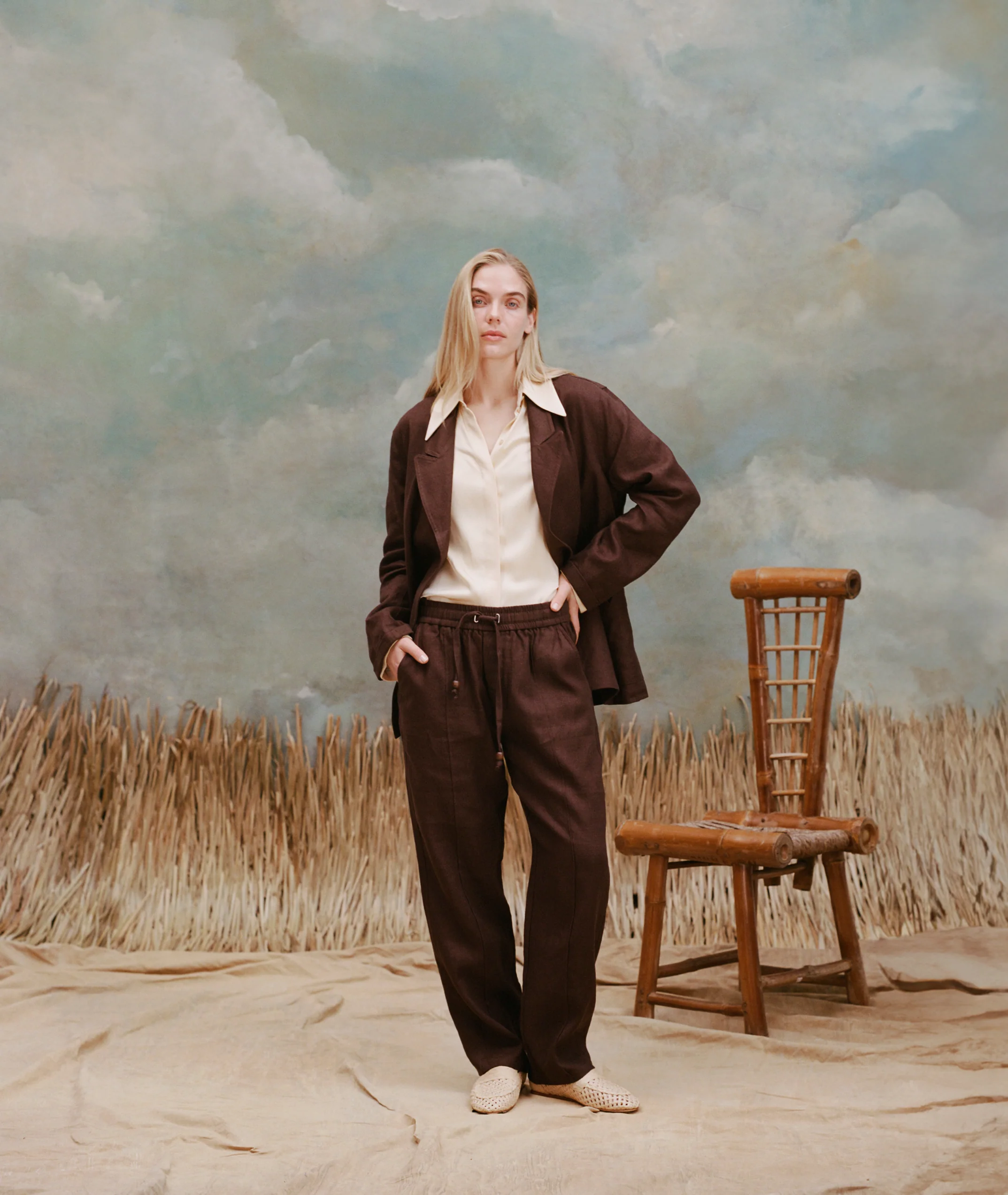 Easy-Going Jacket (Brown Linen) - Image 3