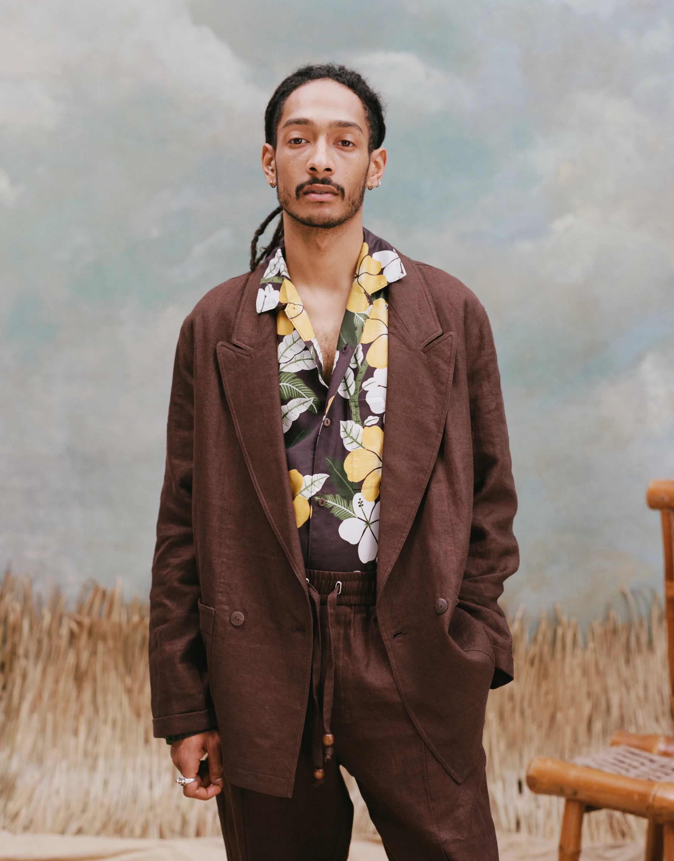 Easy-Going Jacket (Brown Linen) - Image 4