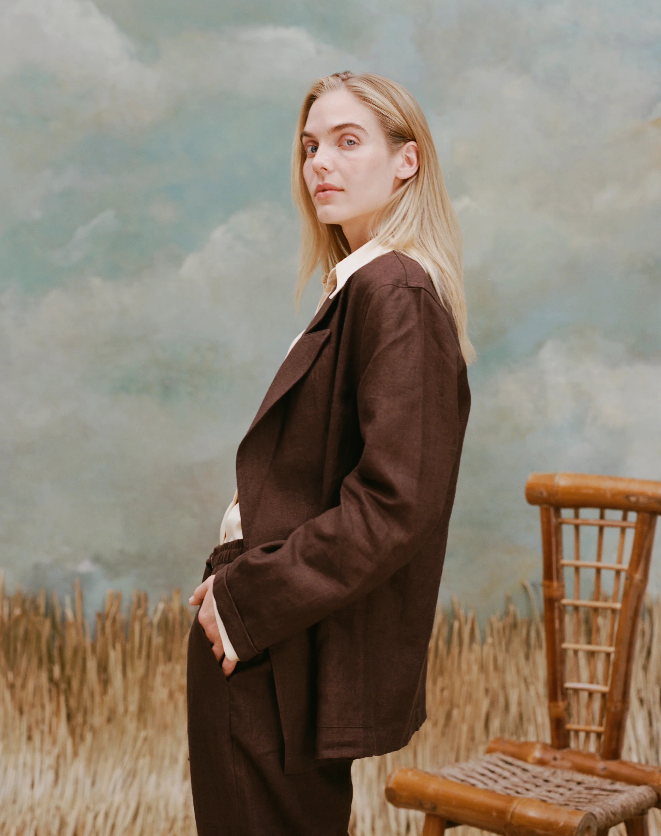 Easy-Going Jacket (Brown Linen) - Image 6