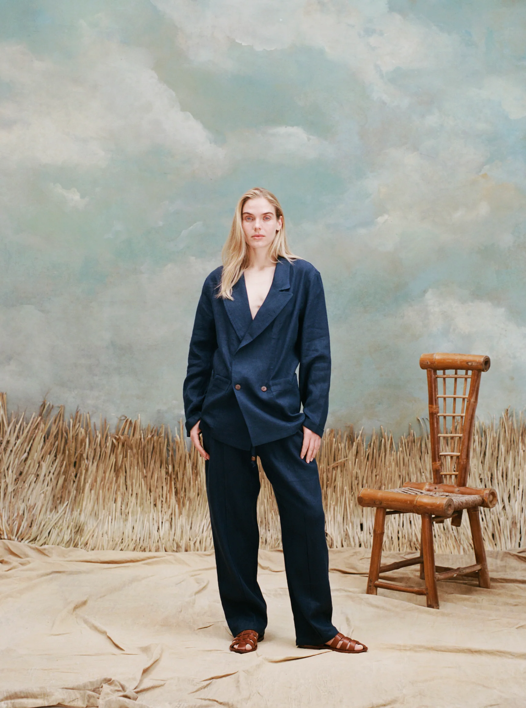 Easy-Going Jacket (Navy Linen) - Image 10