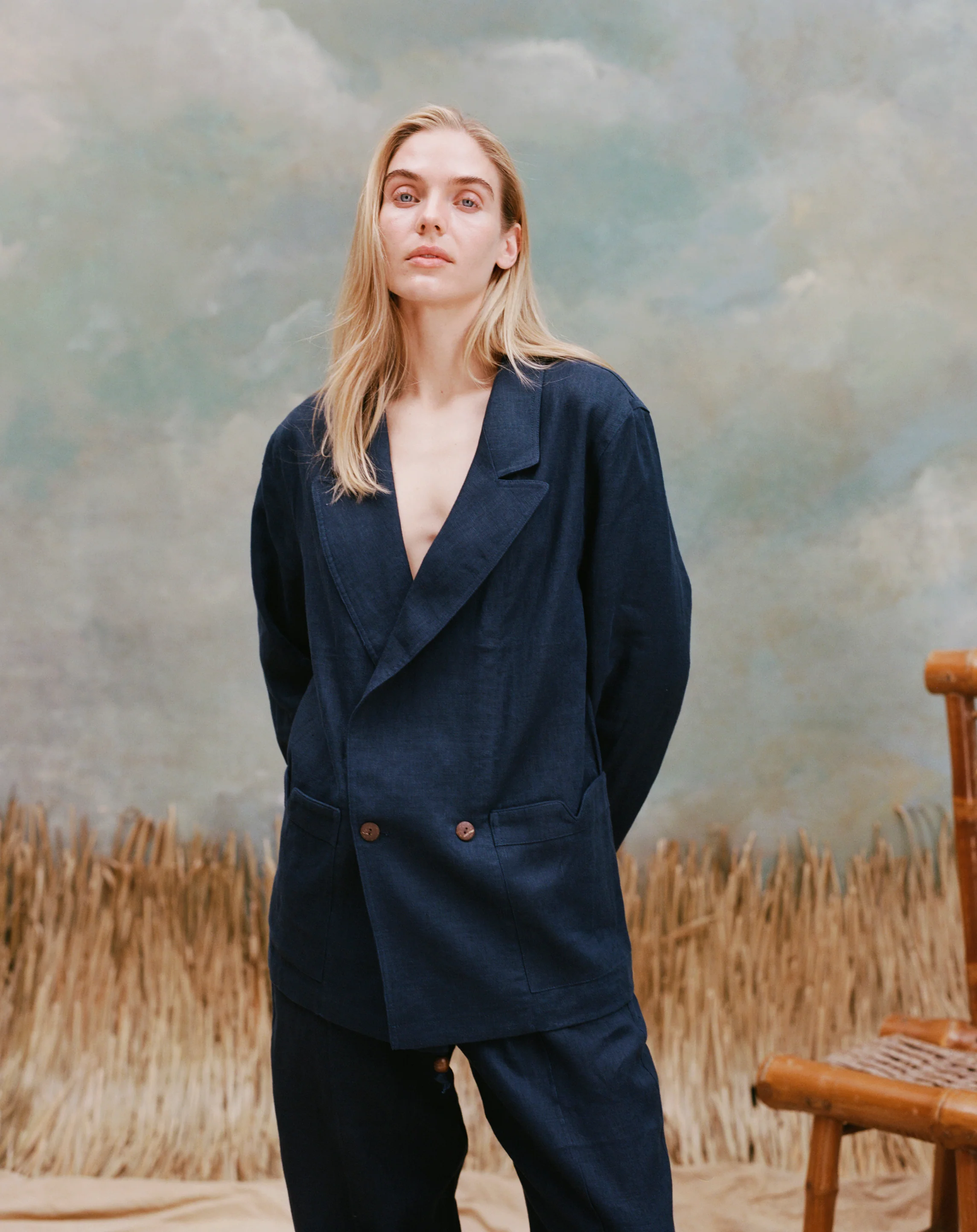 Easy-Going Jacket (Navy Linen) - Image 11