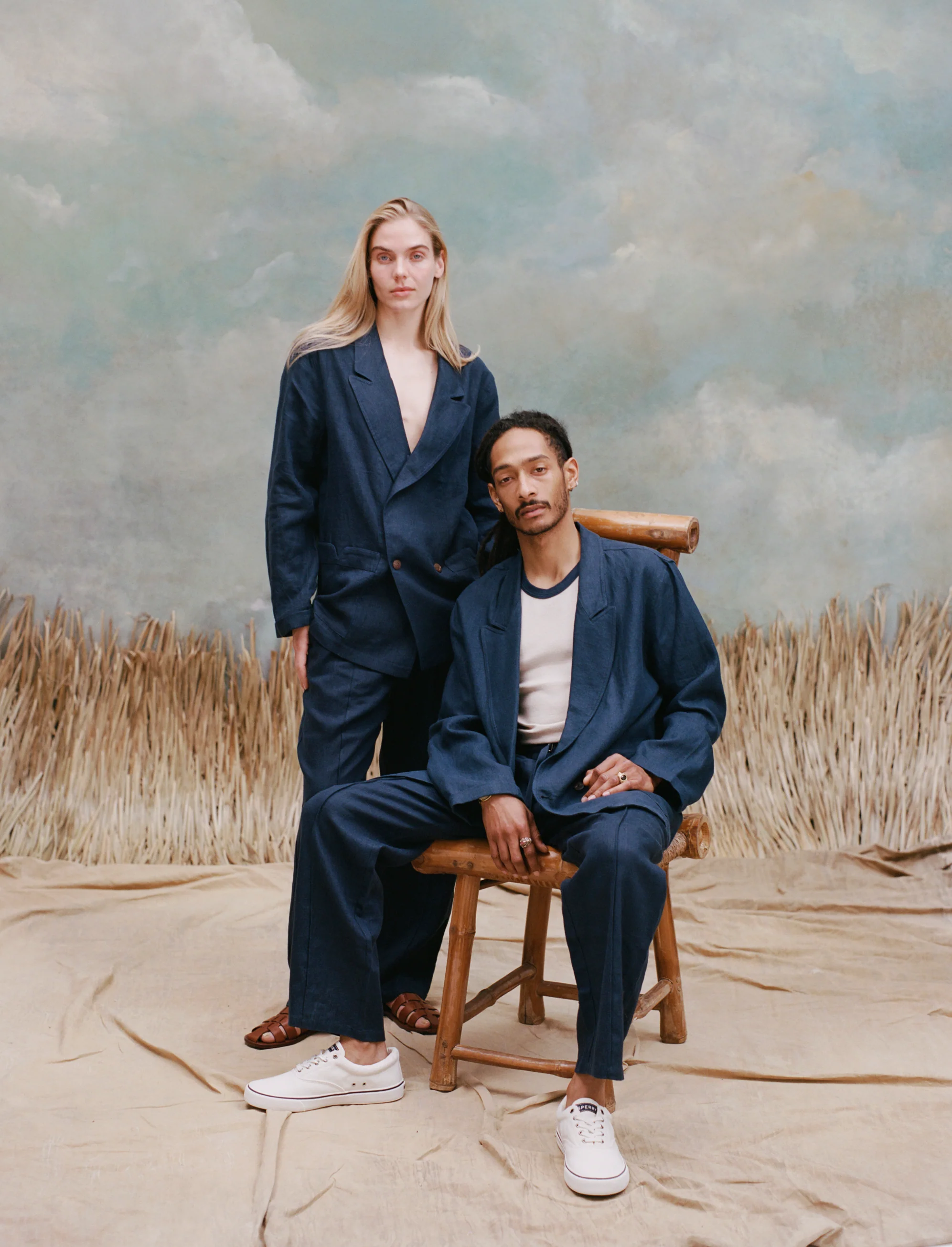 Easy-Going Jacket (Navy Linen) - Image 2
