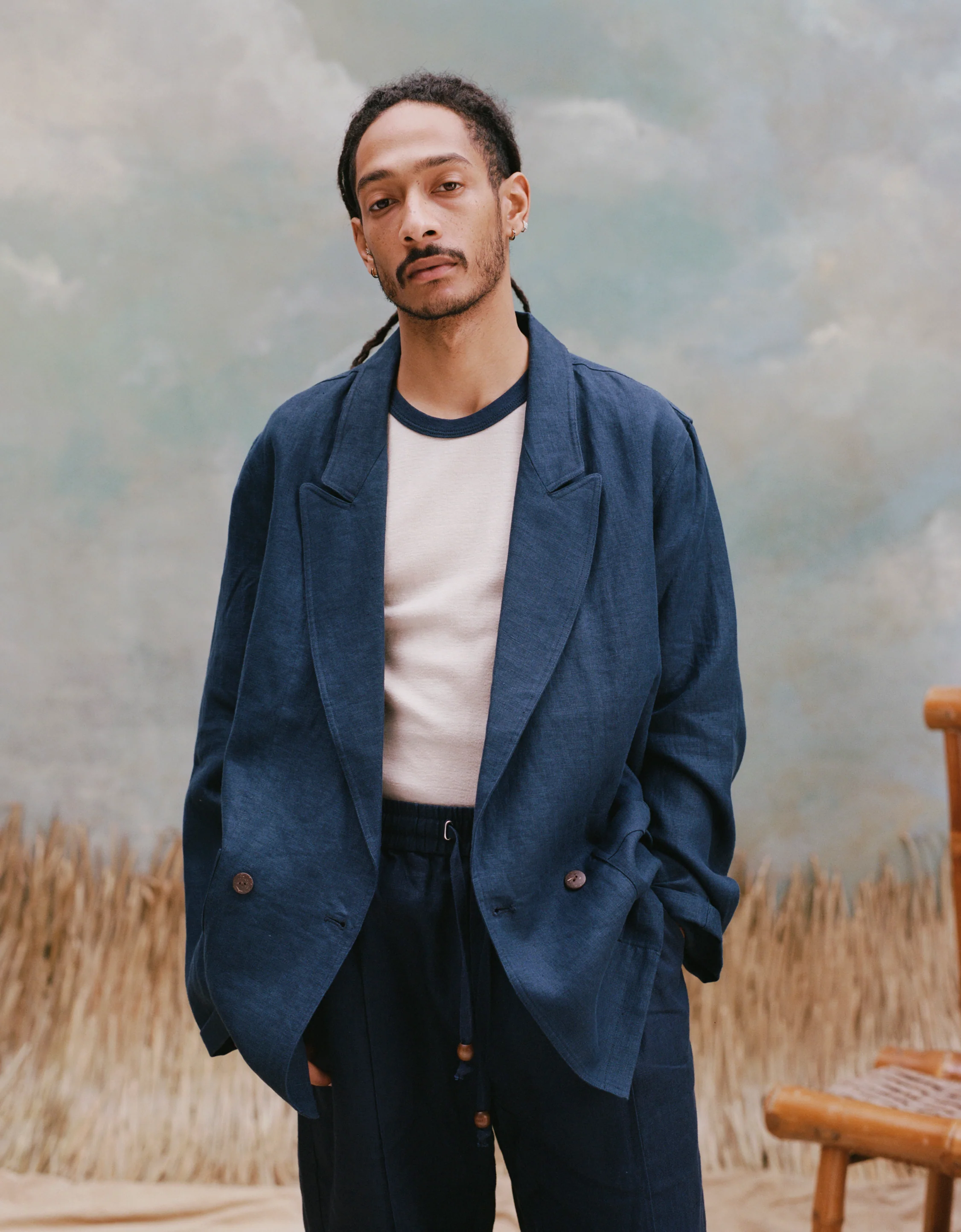 Easy-Going Jacket (Navy Linen) - Image 3
