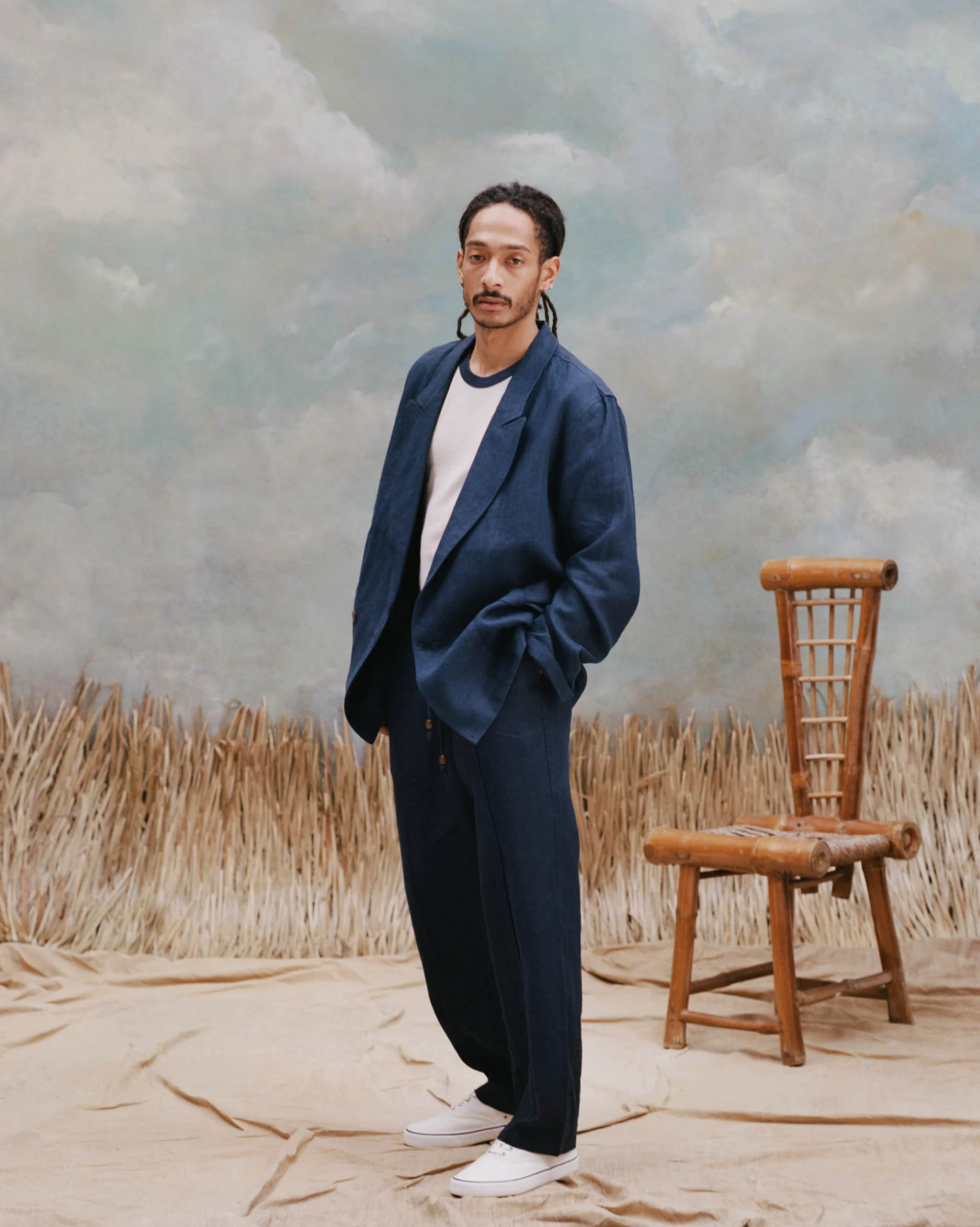 Easy-Going Jacket (Navy Linen) - Image 4