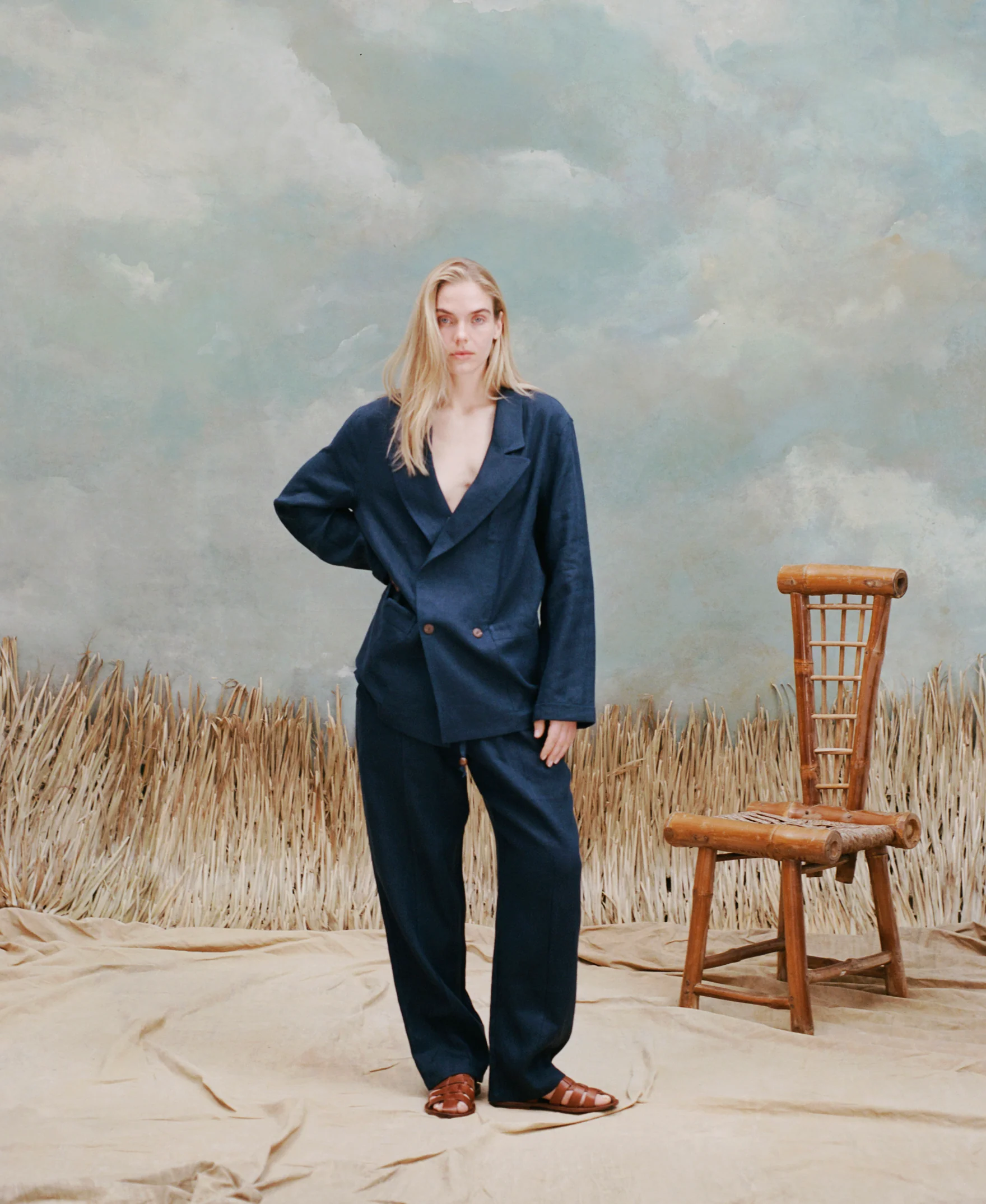 Easy-Going Jacket (Navy Linen) - Image 7