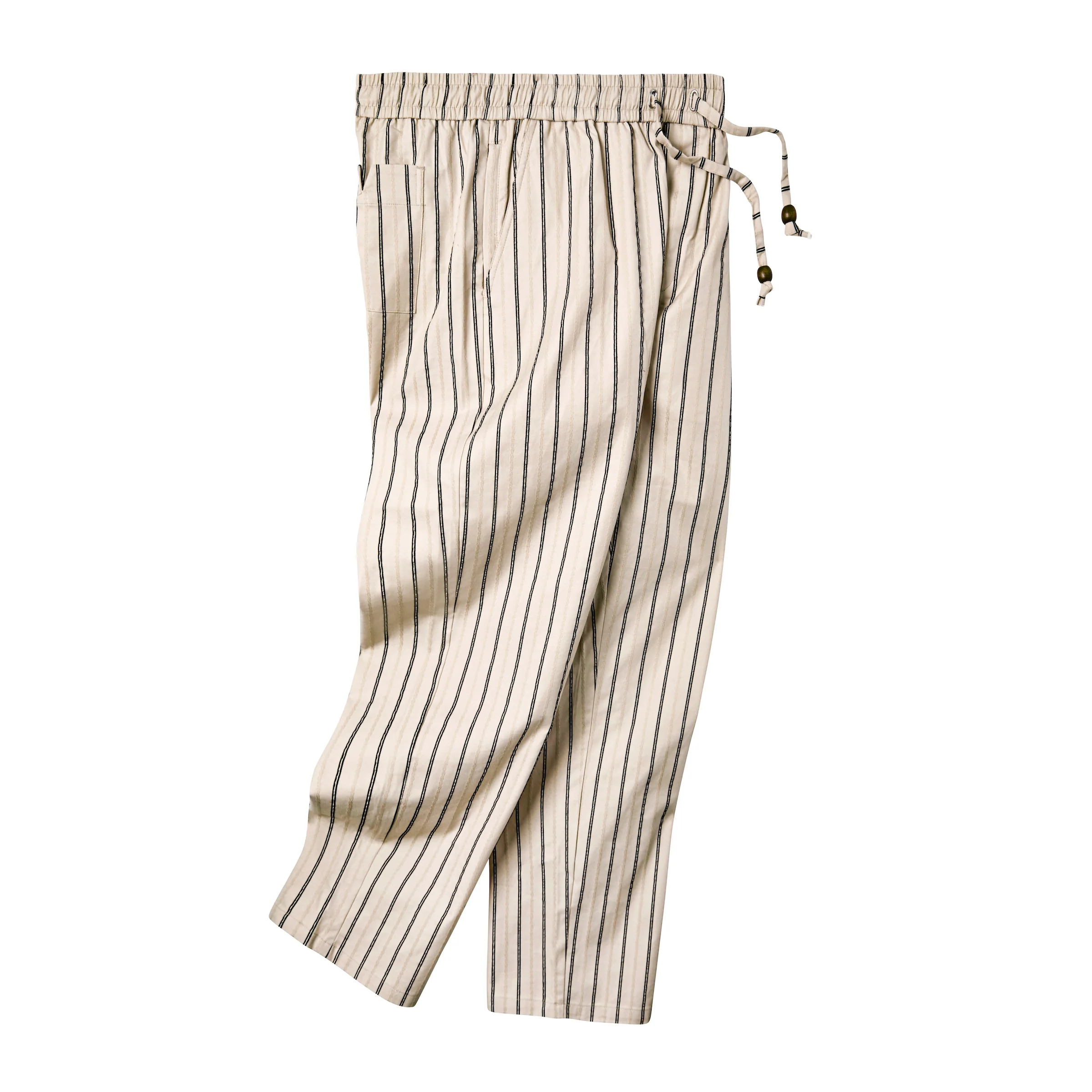 Easy-Going Pants (Beige Jacquard Stripe) - Image 5
