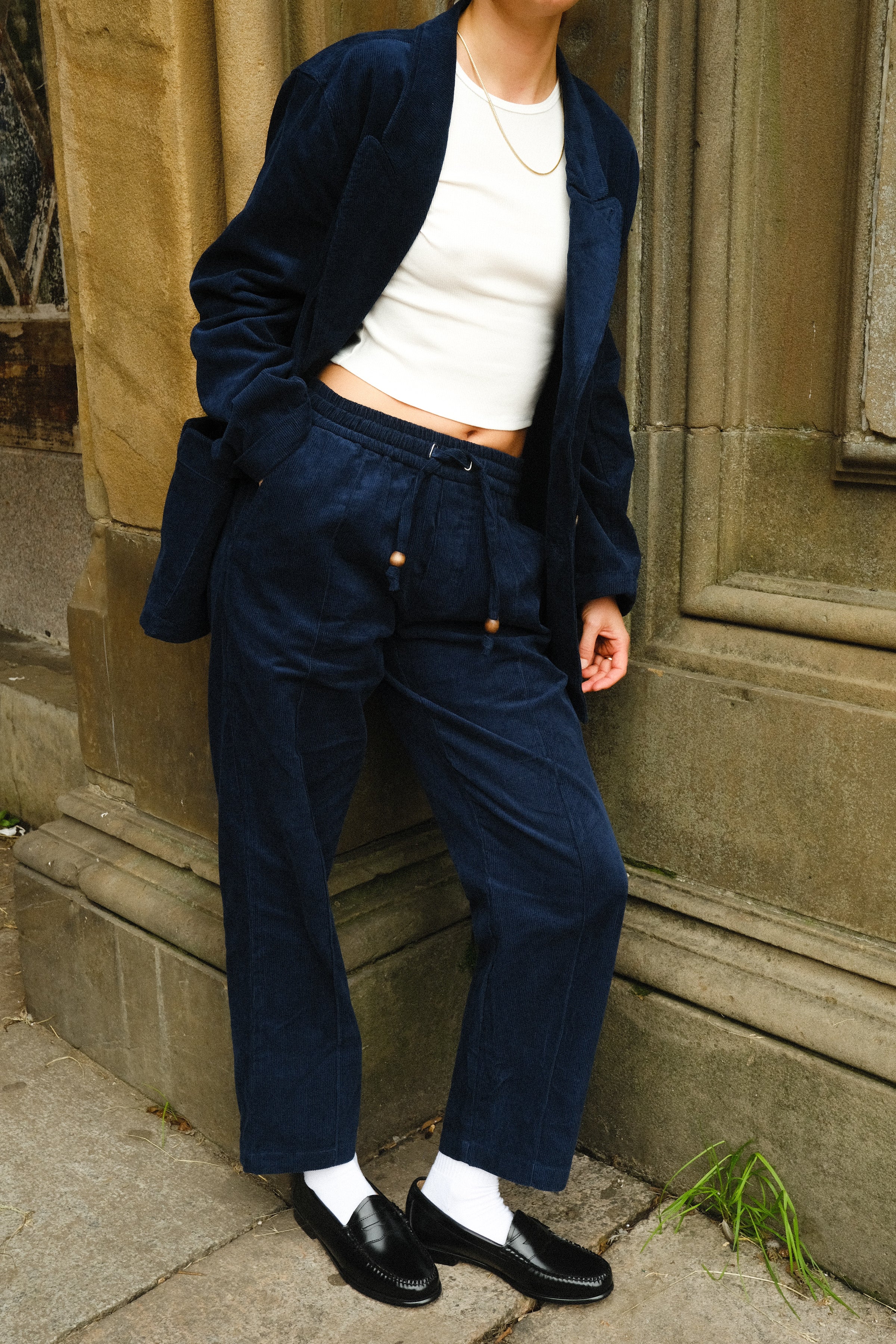 Easy-Going Pants (Navy Corduroy) - Image 3