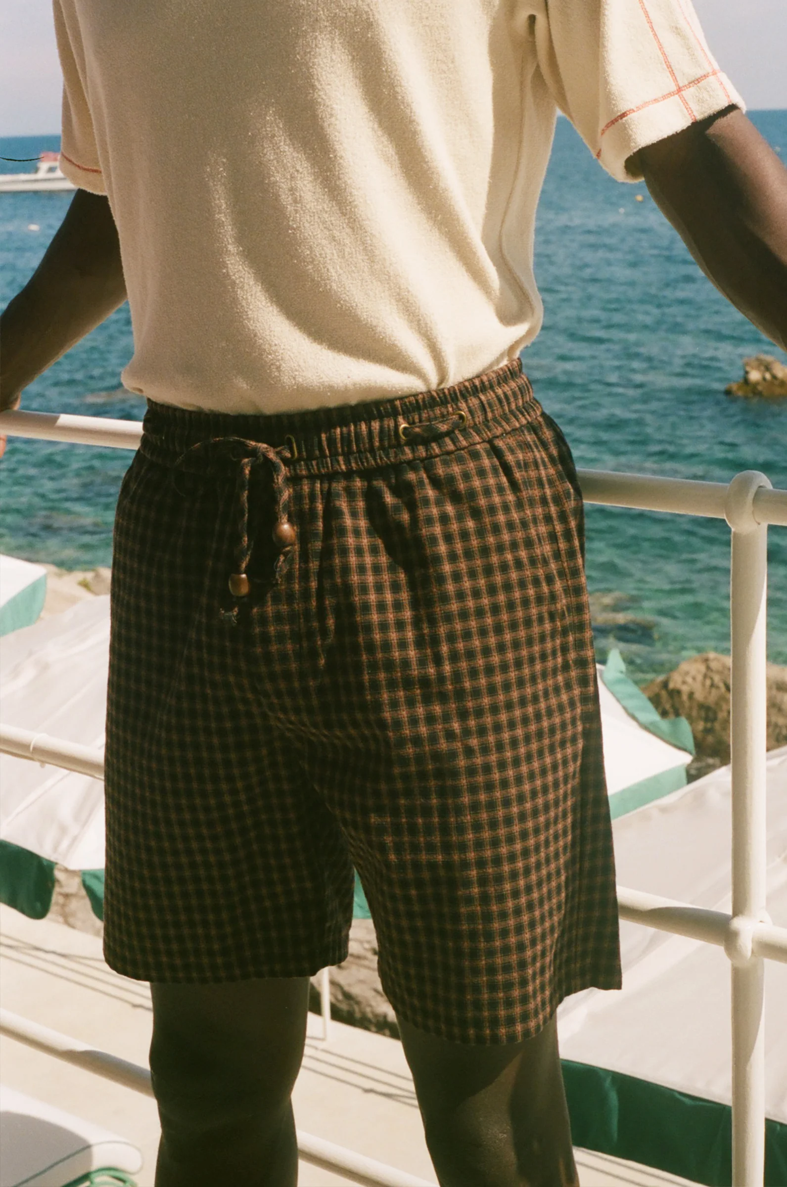 Easy-Going Shorts (Dark Brown Plaid) - Image 2