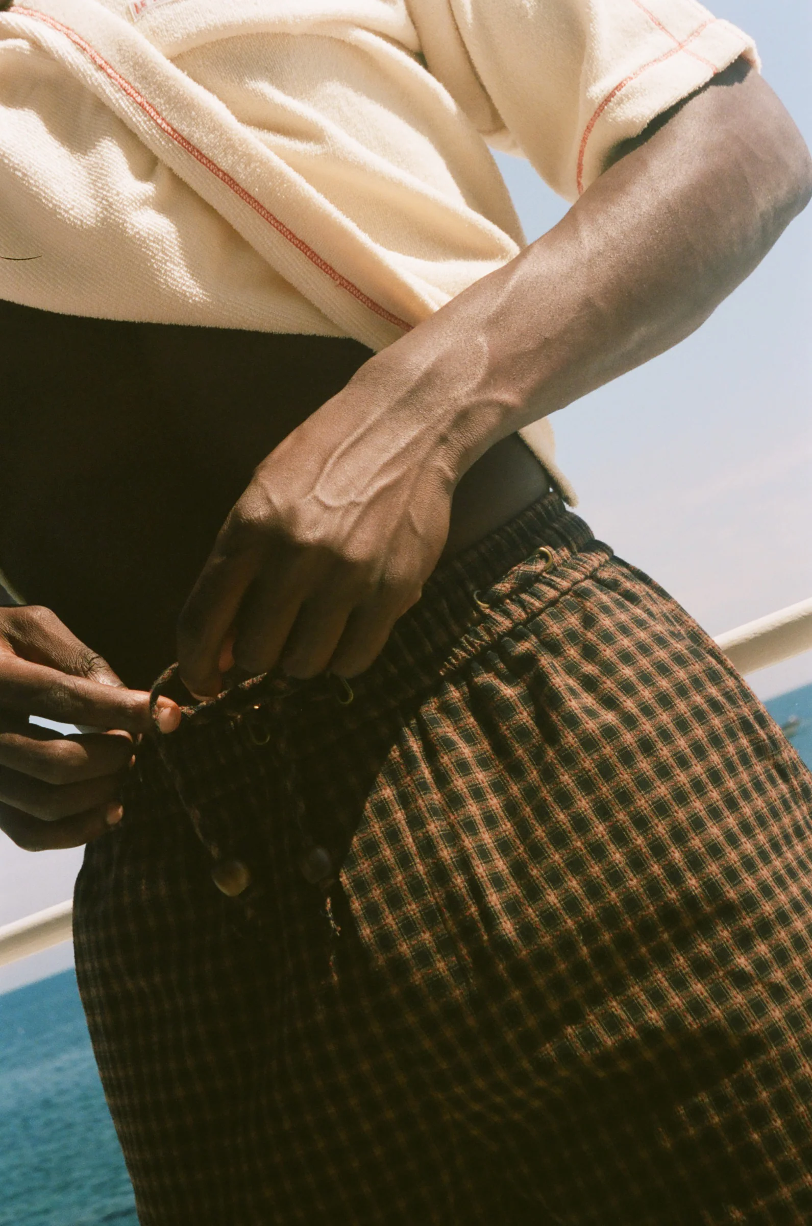 Easy-Going Shorts (Dark Brown Plaid) - Image 3