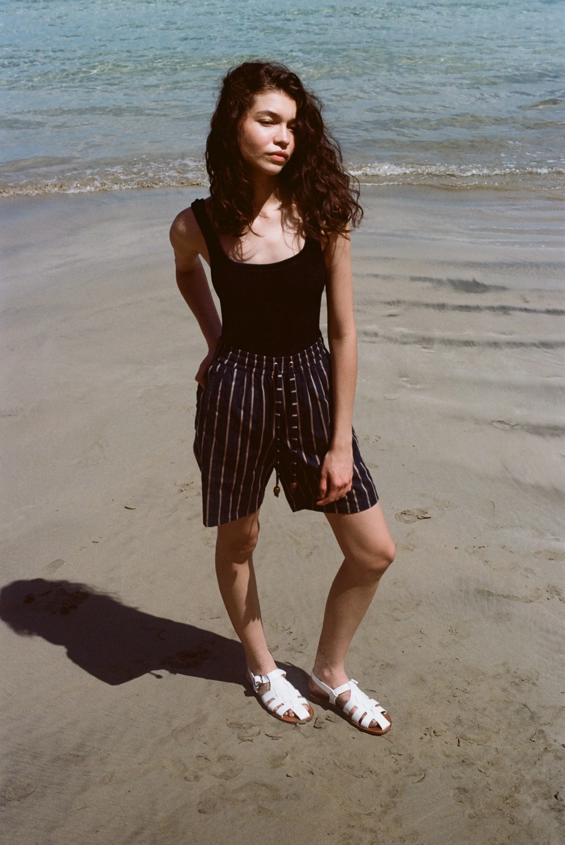 Easy-Going Shorts (Navy Jacquard Stripe) - Image 5