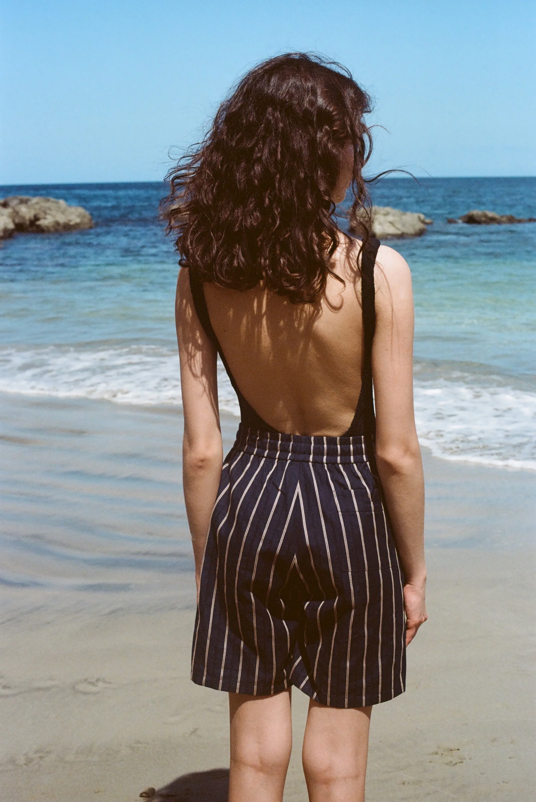 Easy-Going Shorts (Navy Jacquard Stripe) - Image 6