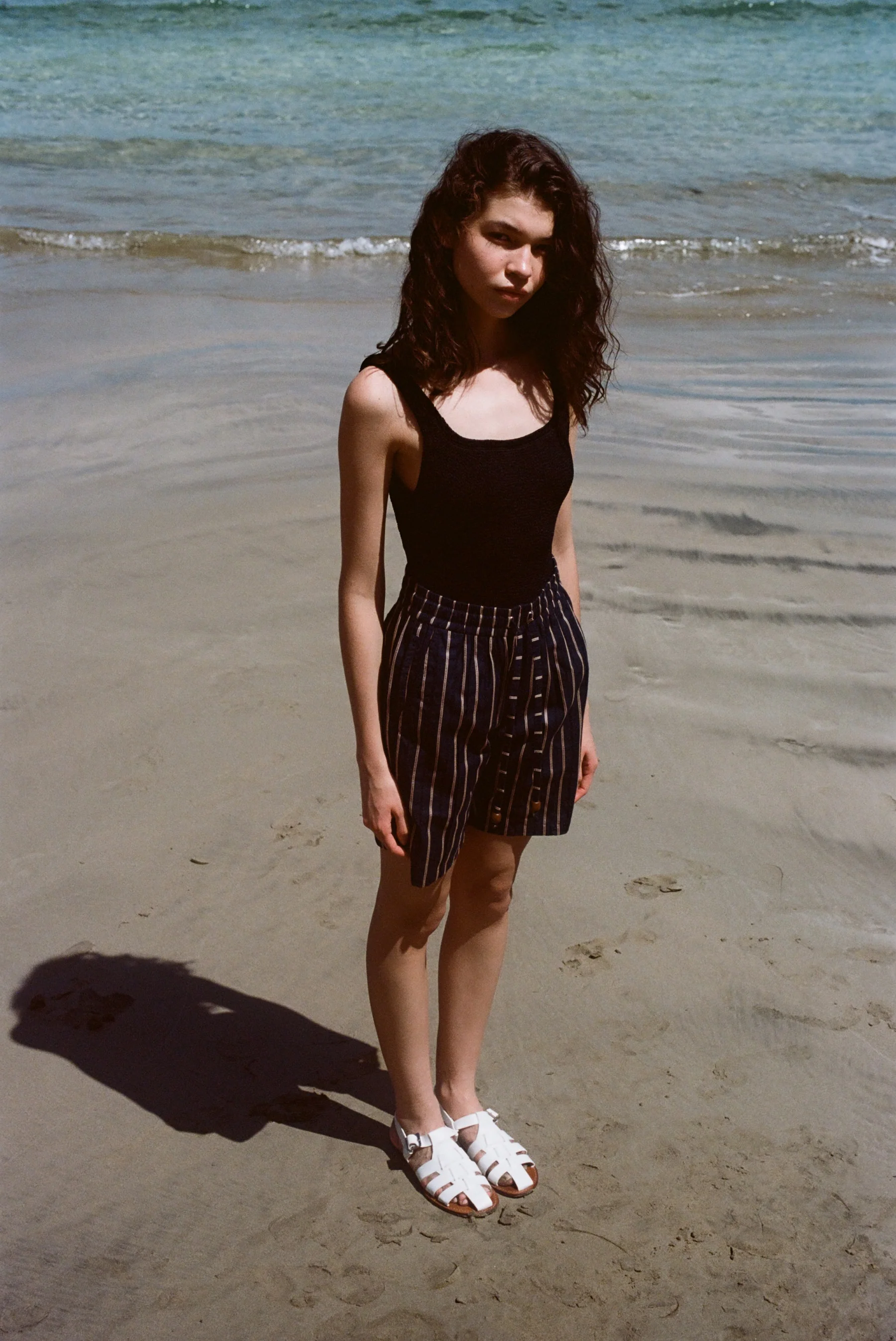 Easy-Going Shorts (Navy Jacquard Stripe) - Image 8