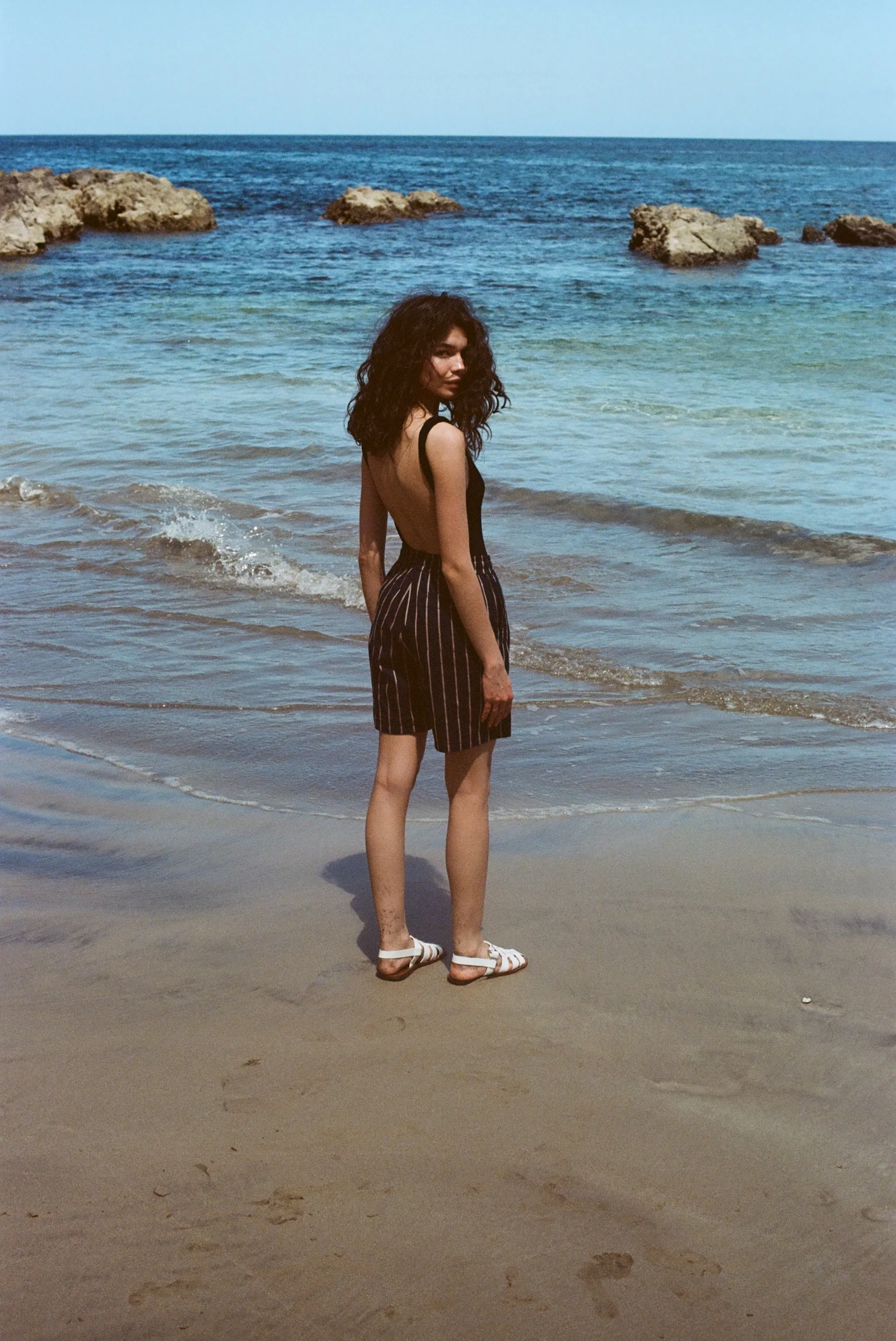 Easy-Going Shorts (Navy Jacquard Stripe) - Image 9