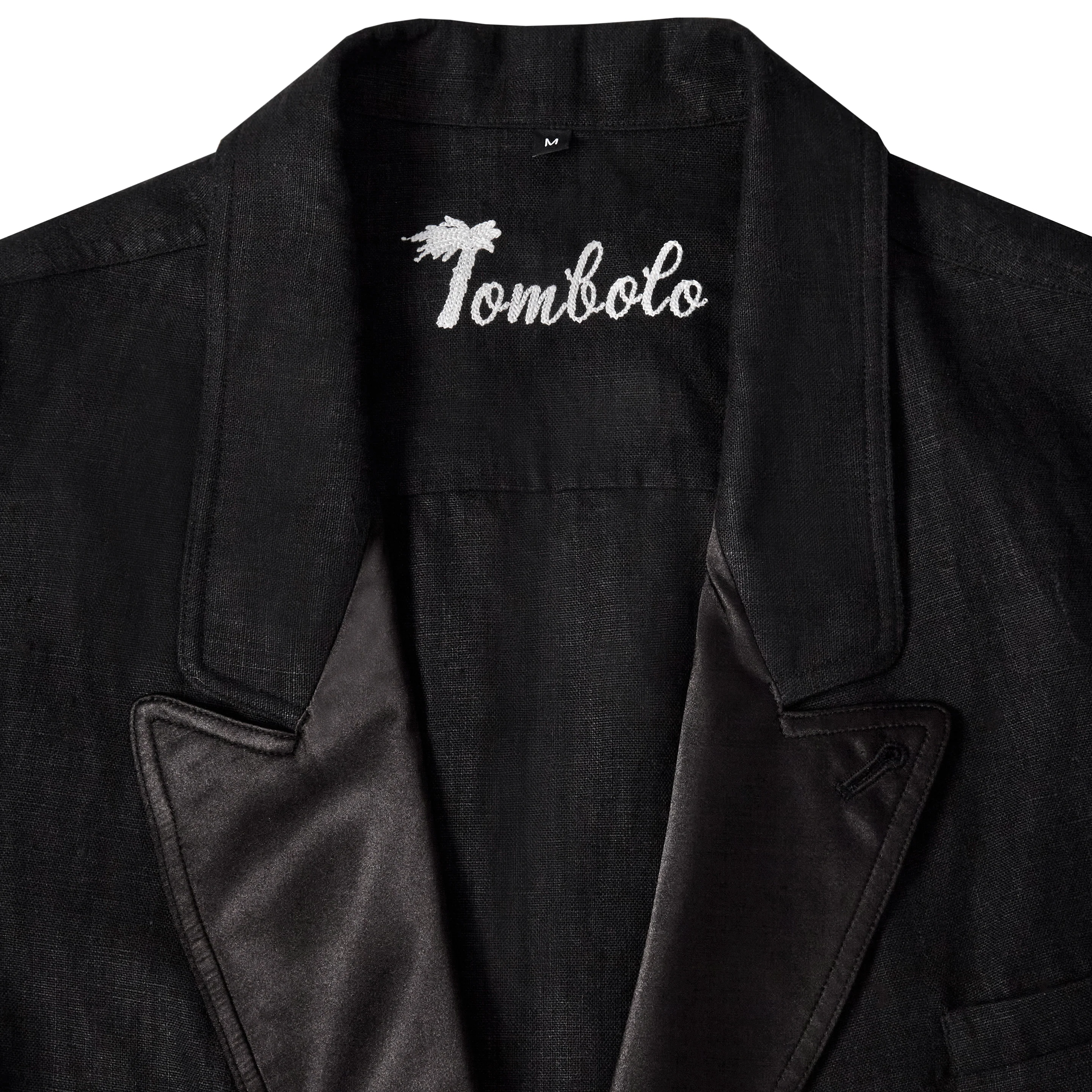 Easy-Going Tuxedo Jacket (Black Linen) - Image 3