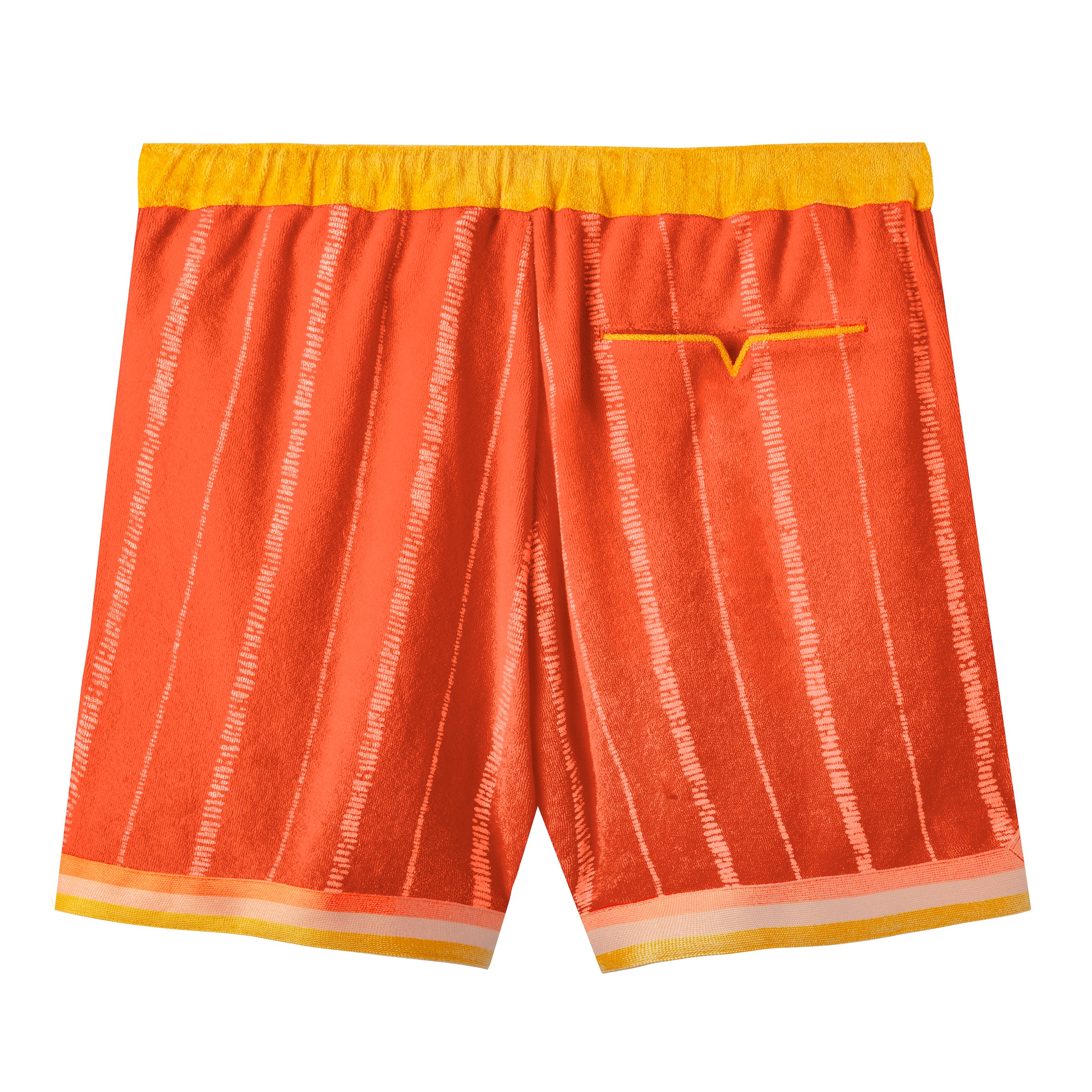 'El Pájaro Cubano' Cabana Shorts (Tangerine) - Image 3