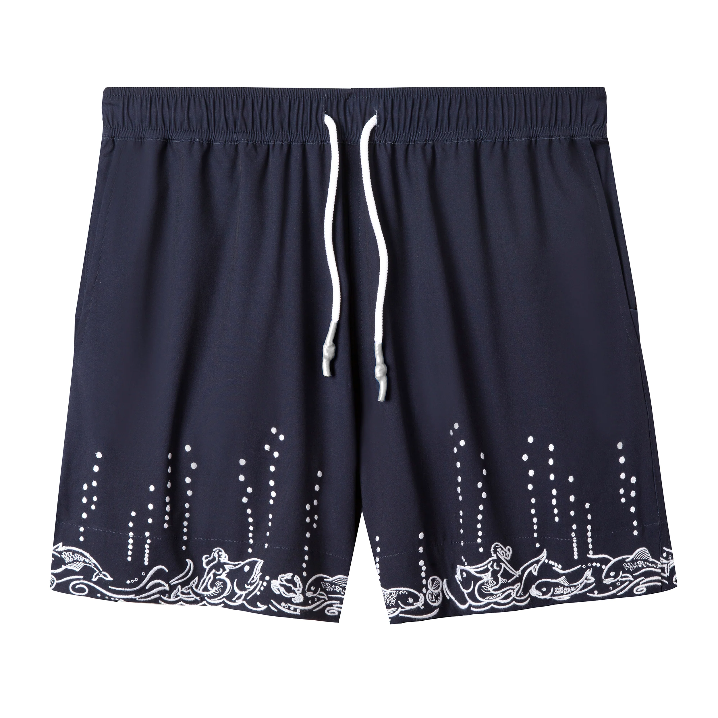 'Fruits De Mer' Swim Trunks (Navy) - Image 11