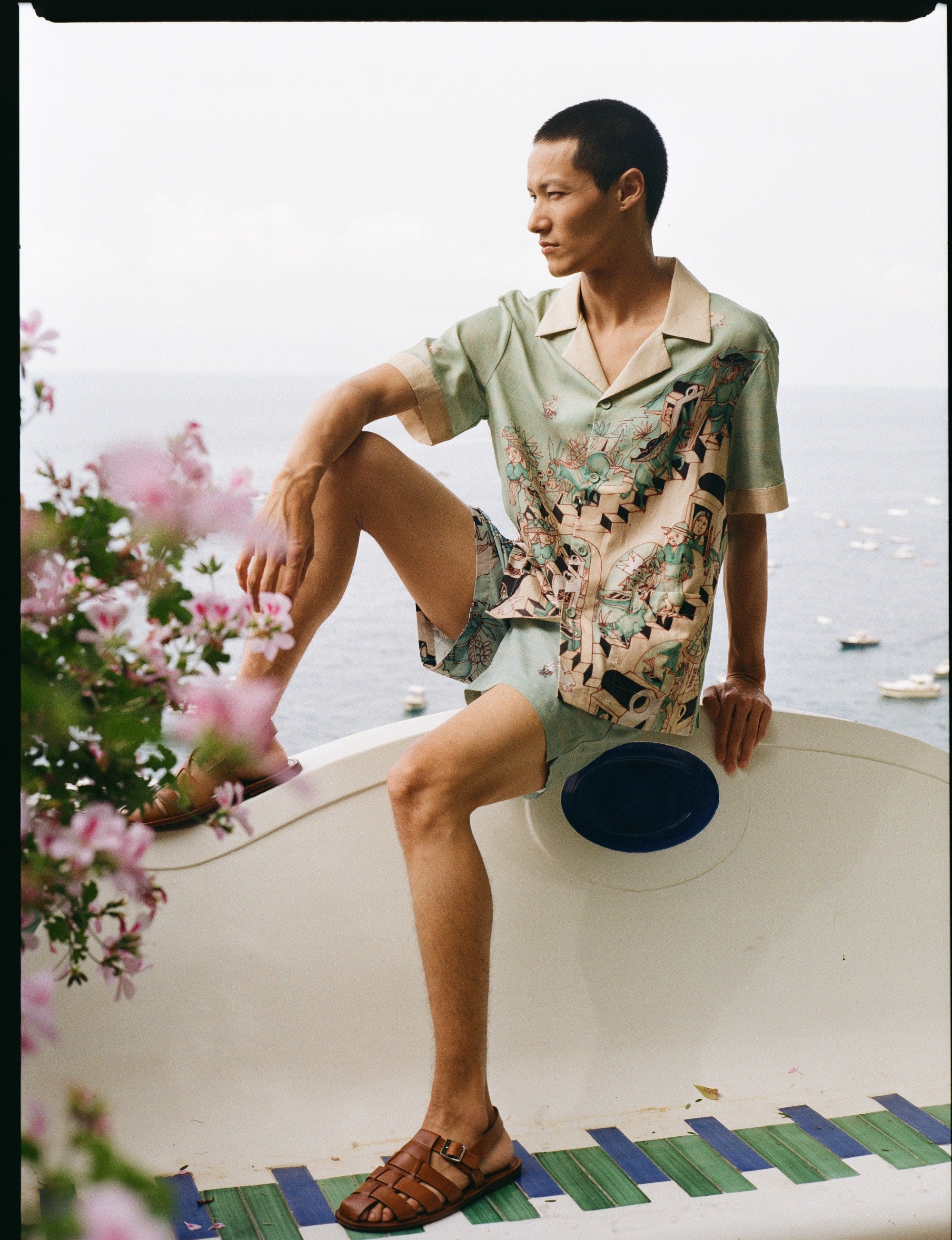 ‘Le Sirenuse’ by Lucio Liguori (Silk & Cotton Twill) - Image 14