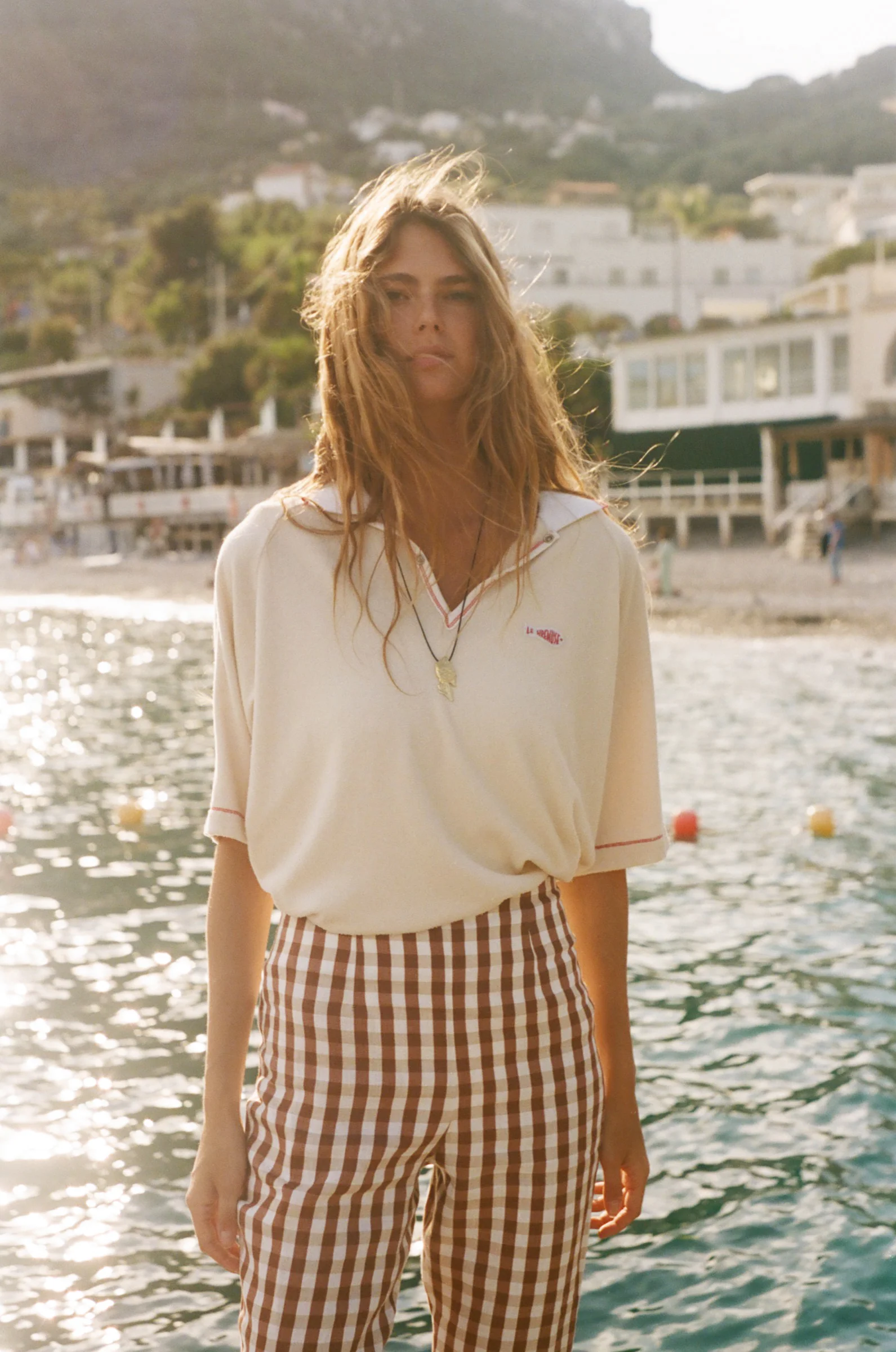 'Le Sirenuse' Guppy Raglan Terry Polo - Image 3