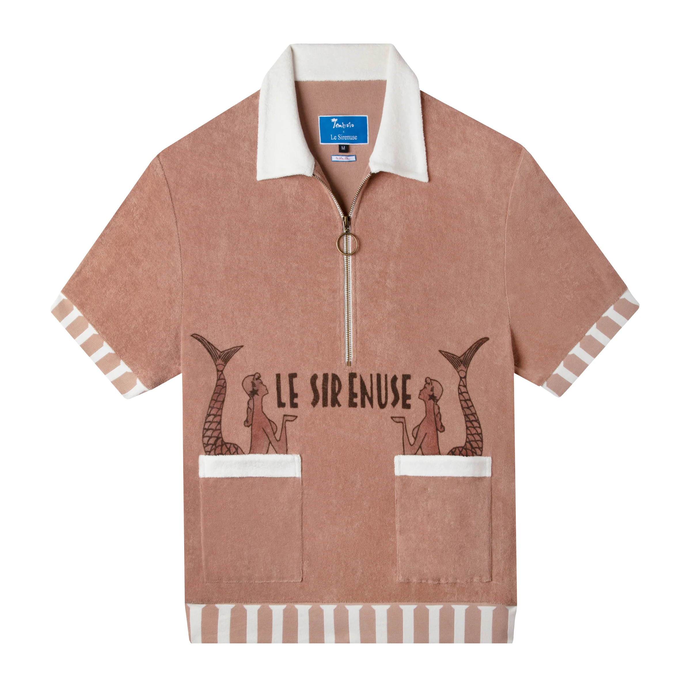 'Le Sirenuse' Half-Zip Cabana (Clay) - Image 2