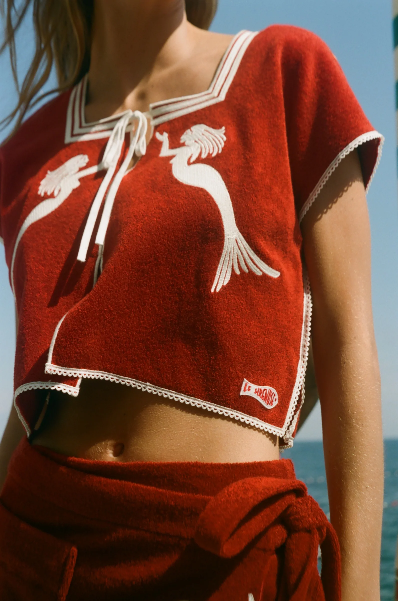 'Le Sirenuse' Hand Towel Top - Image 3