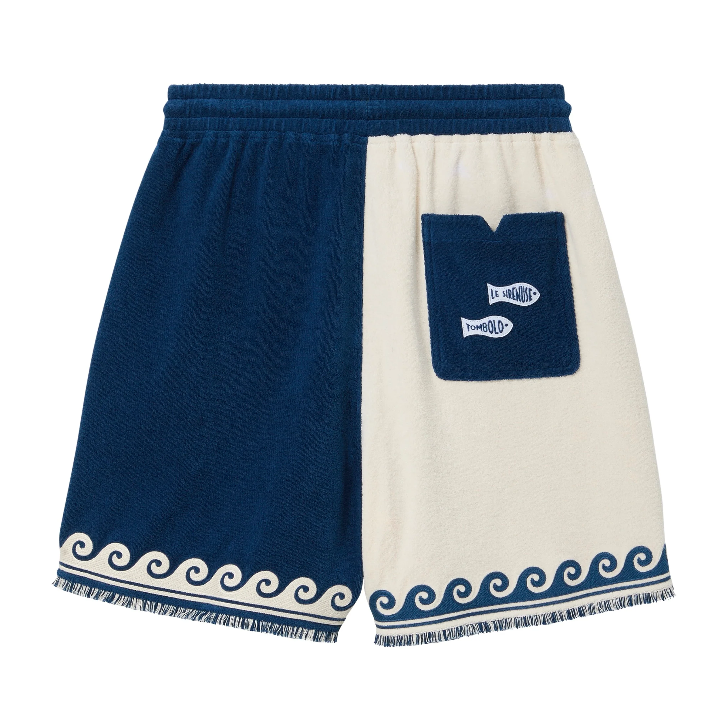 'Le Sirenuse' Late Checkout Cabana Shorts (Blue) - Image 4