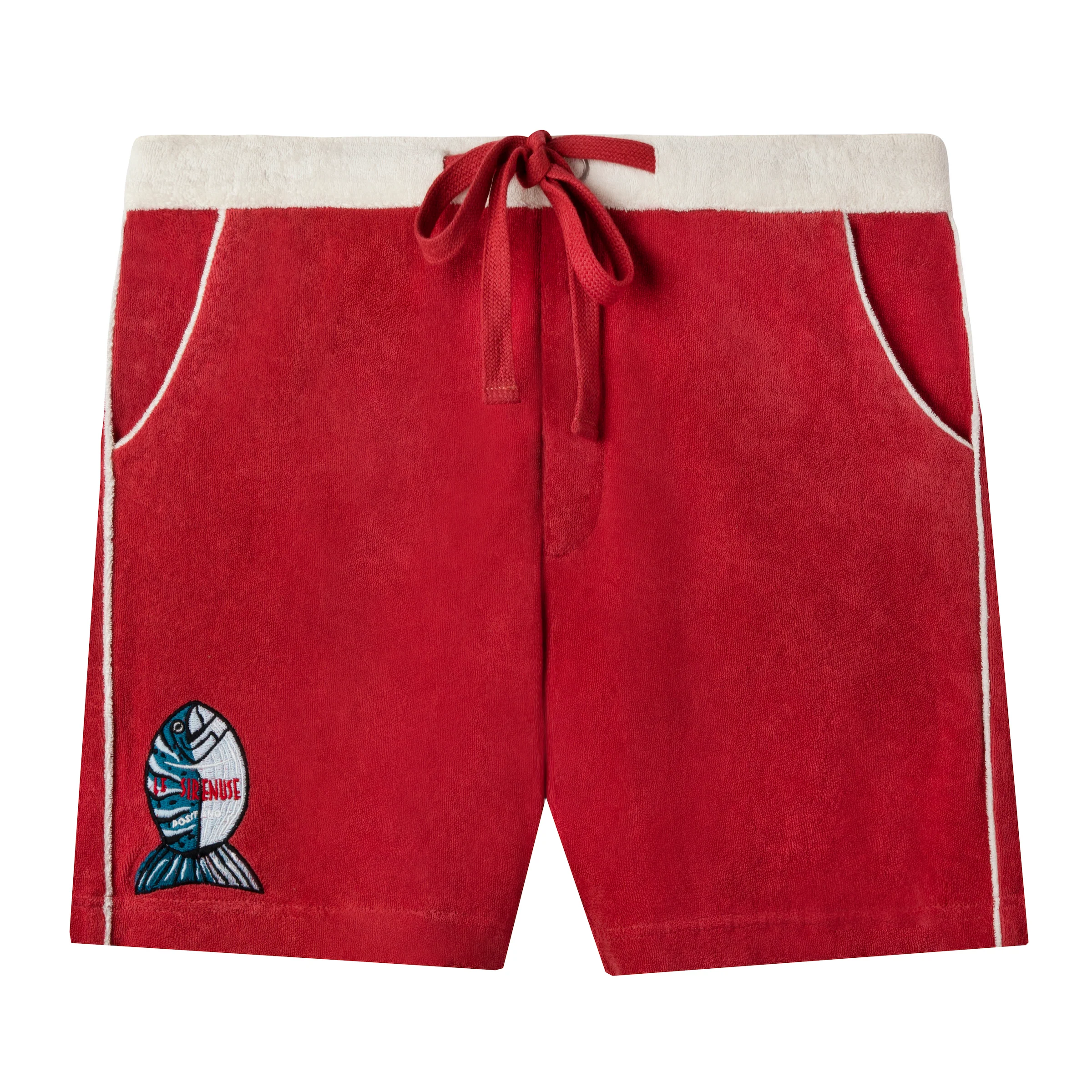 'Le Sirenuse' Pop-On Shorts (Pompeian Red) - Image 2