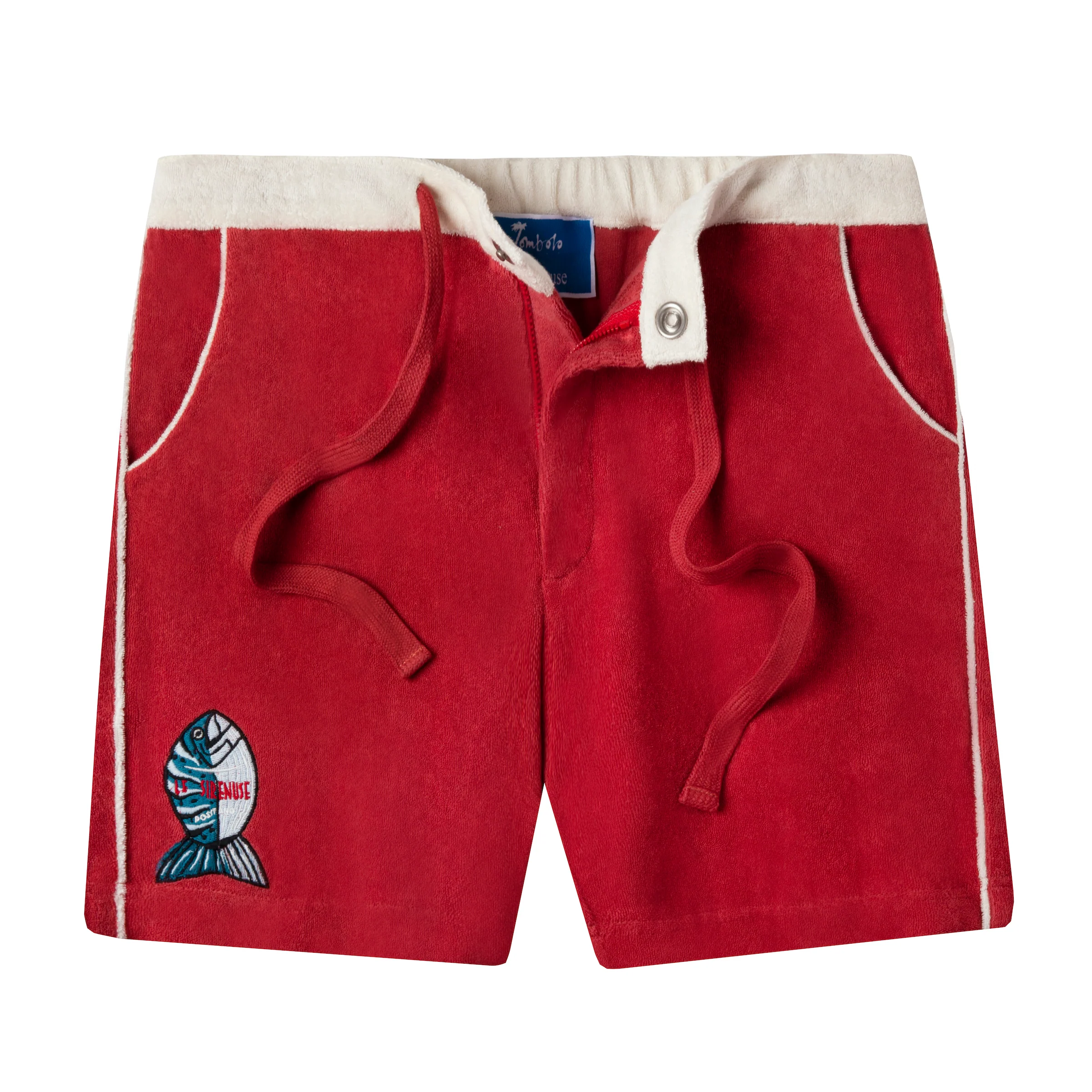 'Le Sirenuse' Pop-On Shorts (Pompeian Red) - Image 3