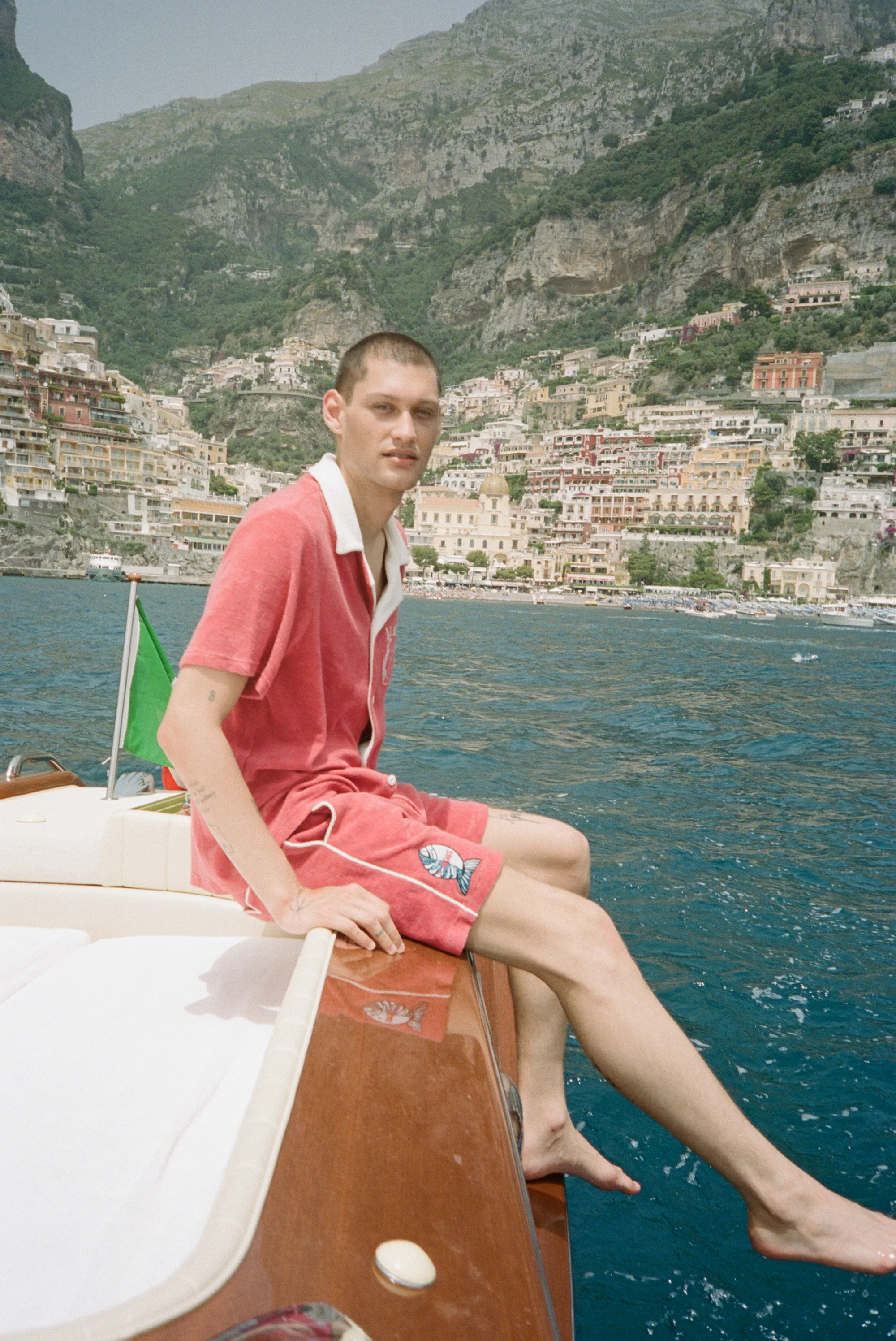 'Le Sirenuse' Pop-On Shorts (Pompeian Red) - Image 6