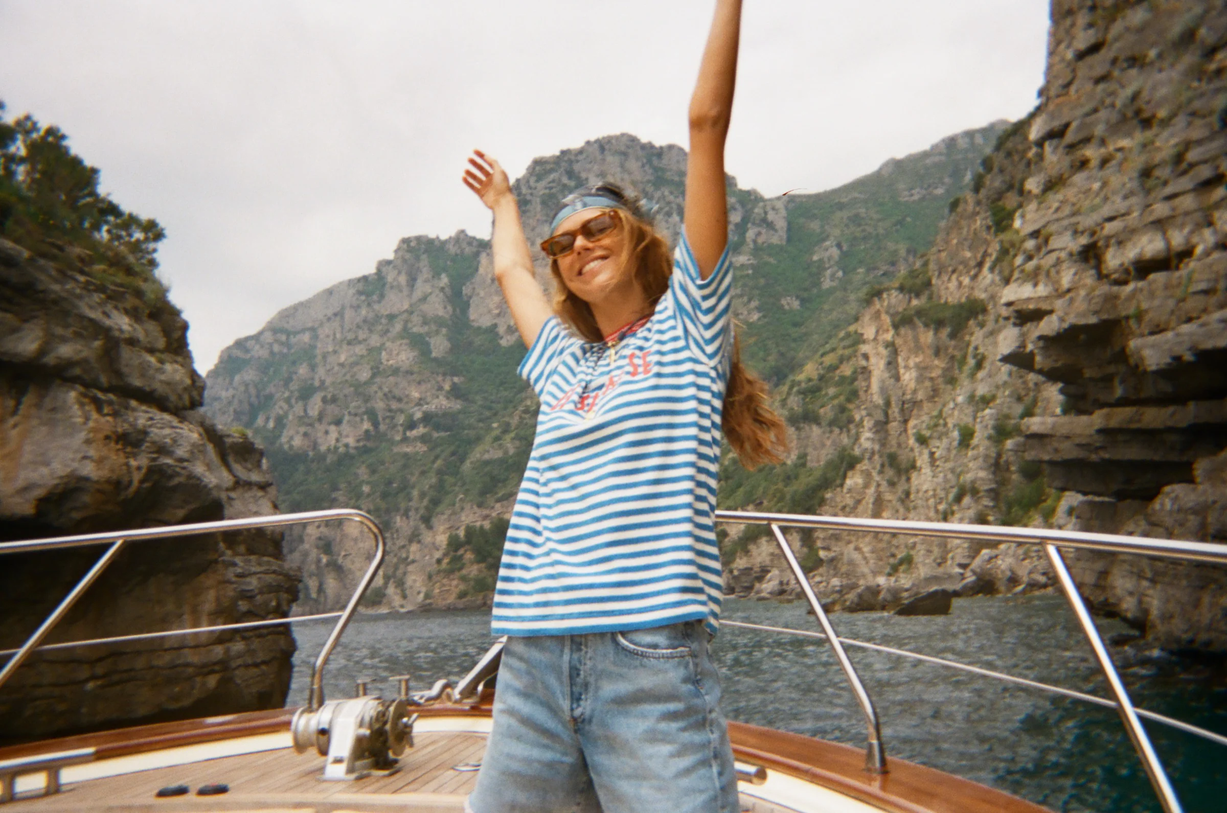 'Le Sirenuse' Souvenir Terry Tee (Blue) - Image 15