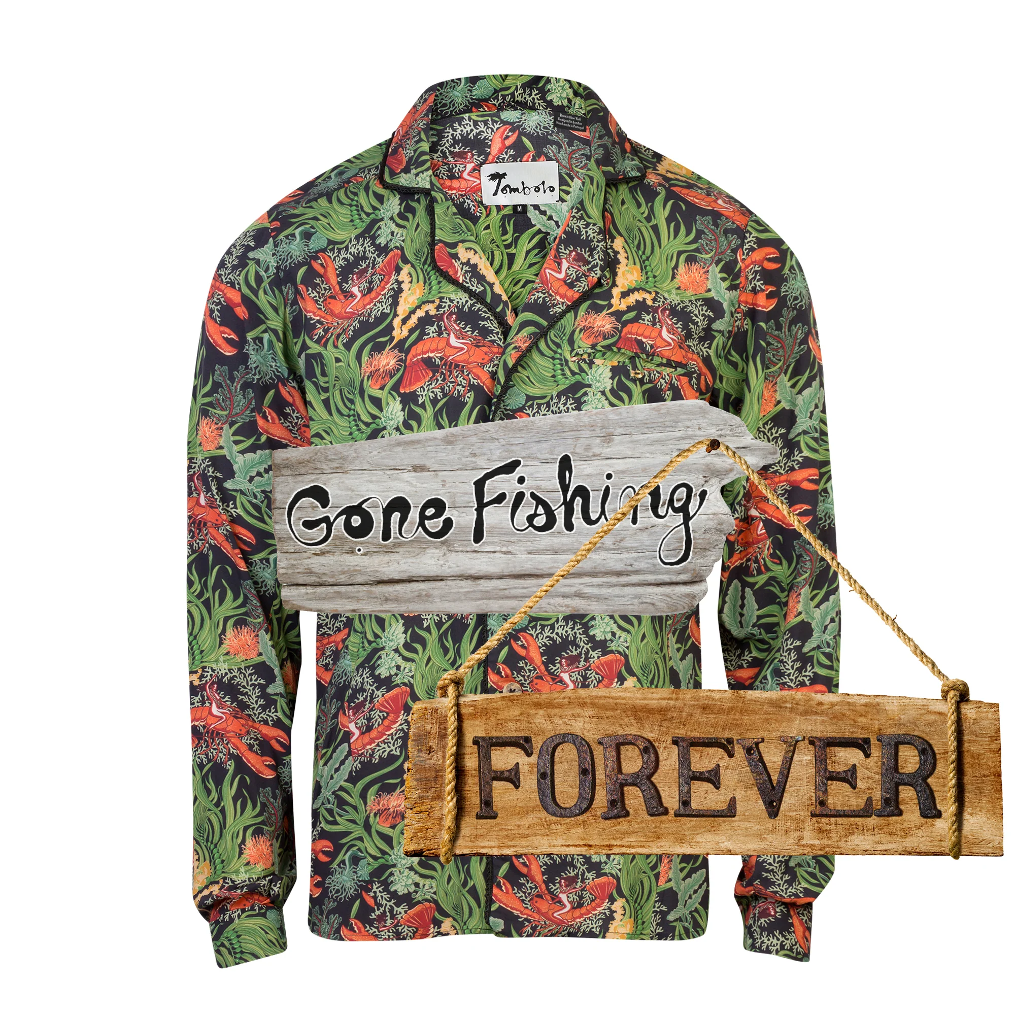 Lobster Rodeo (Midnight Green) (Long Sleeve)