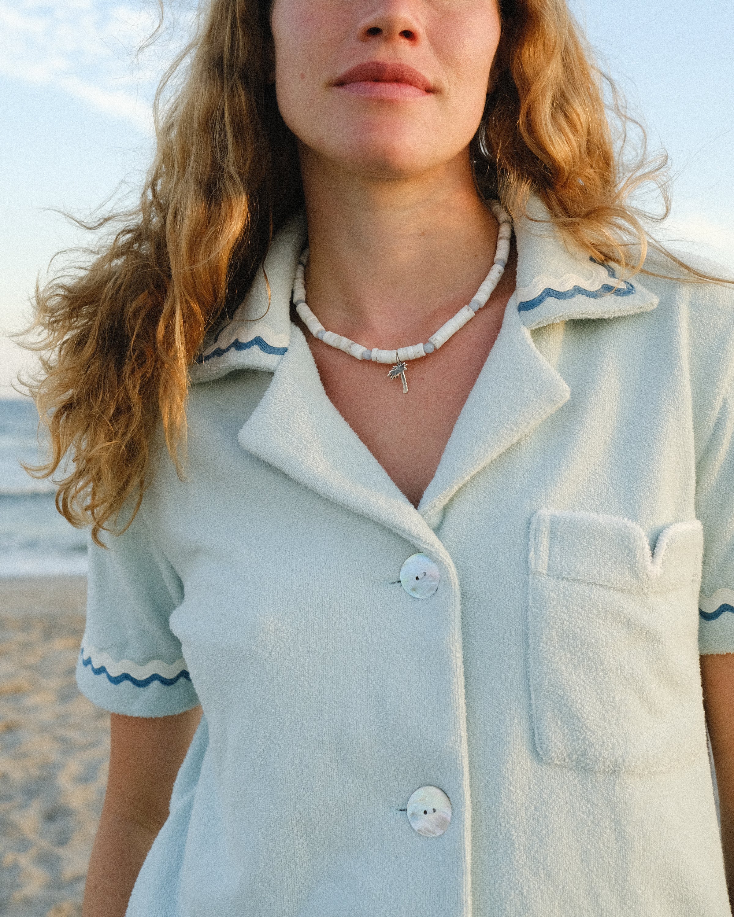 Odissea x Tombolo Necklace (Aquamarine) - Image 6
