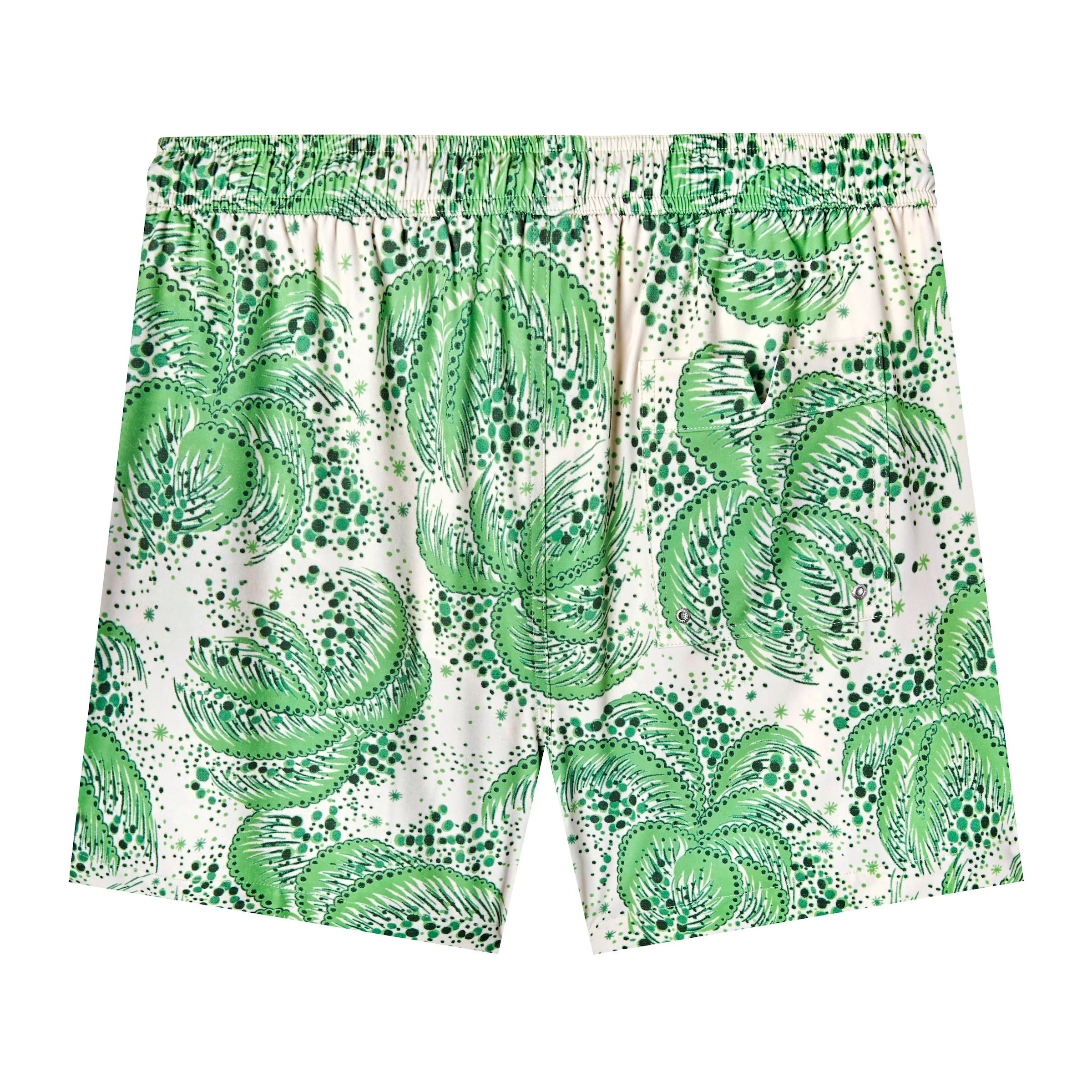 Palm Fronds Swim Trunks (Green) - Image 3