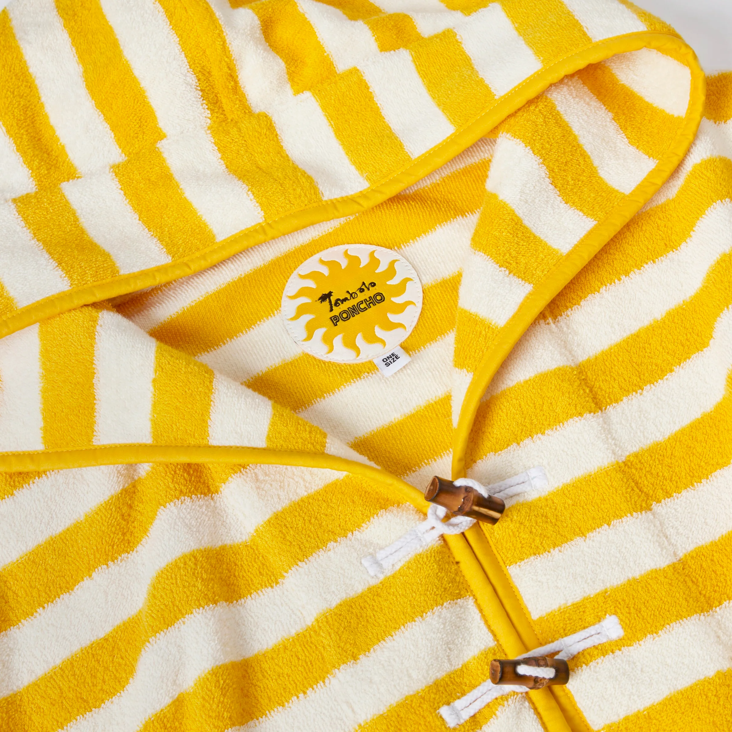 'Saffron Stripe' Beach Towel Top - Image 3