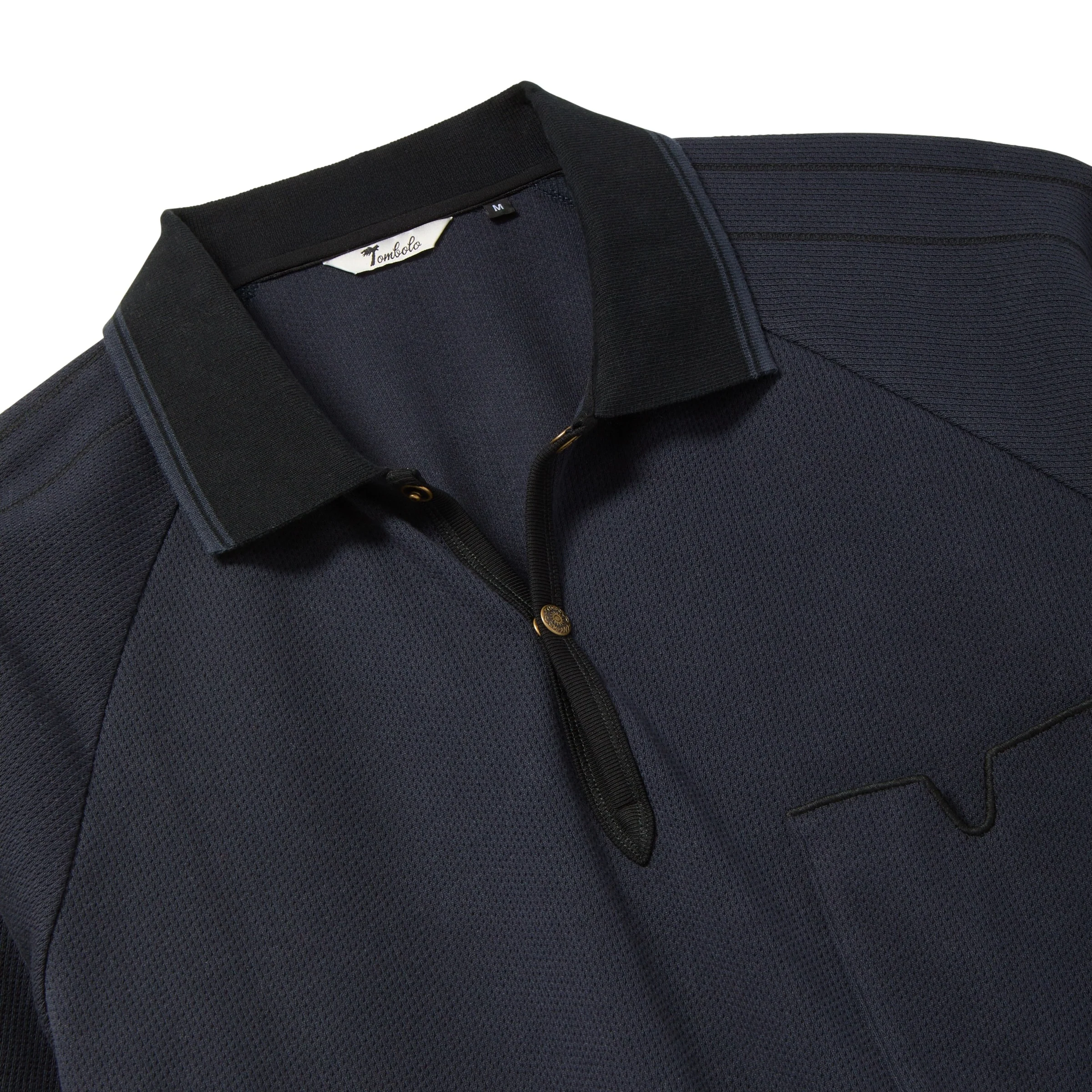 Raglan Mesh Polo (Navy) - Image 3