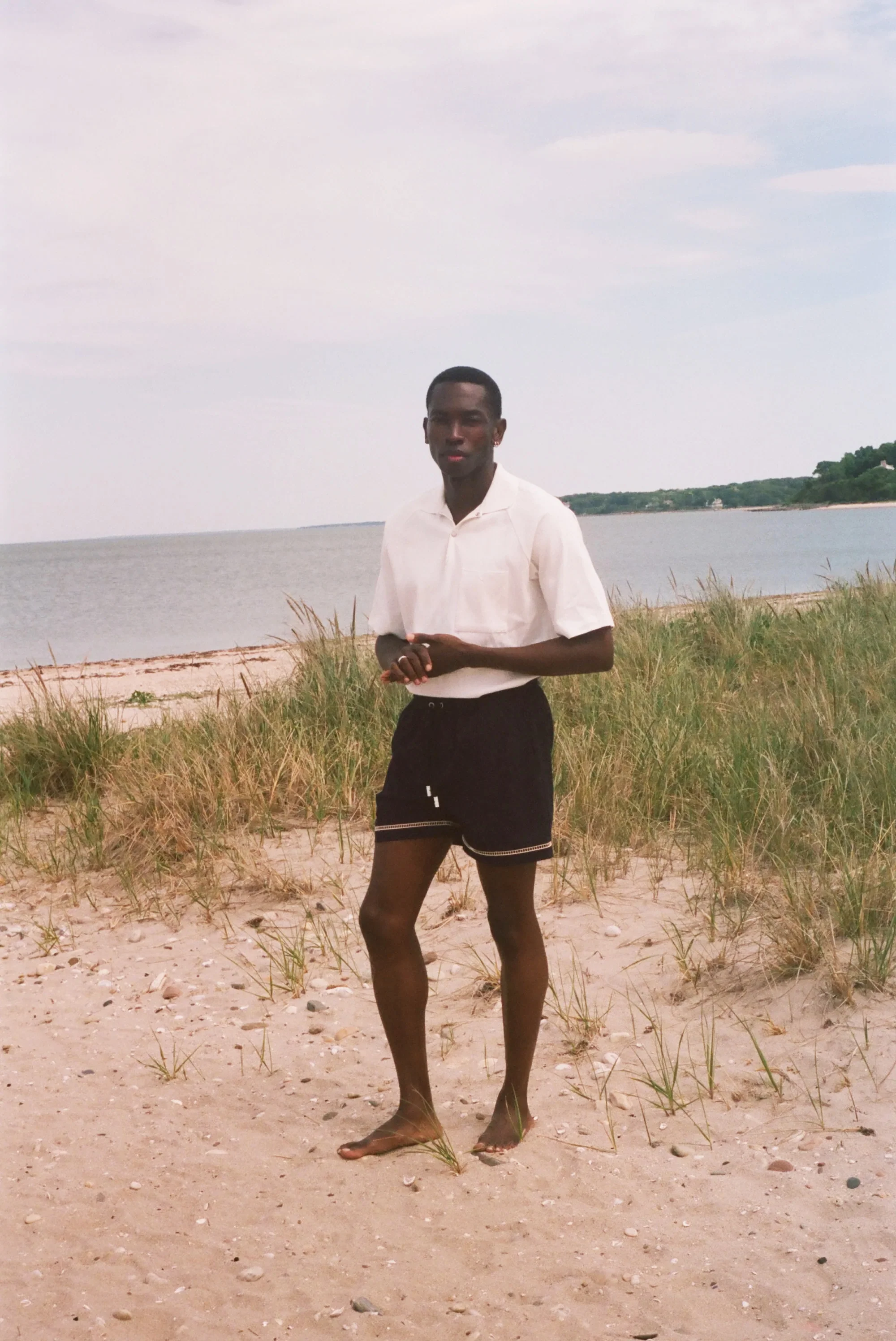 Raglan Mesh Polo (White) - Image 6