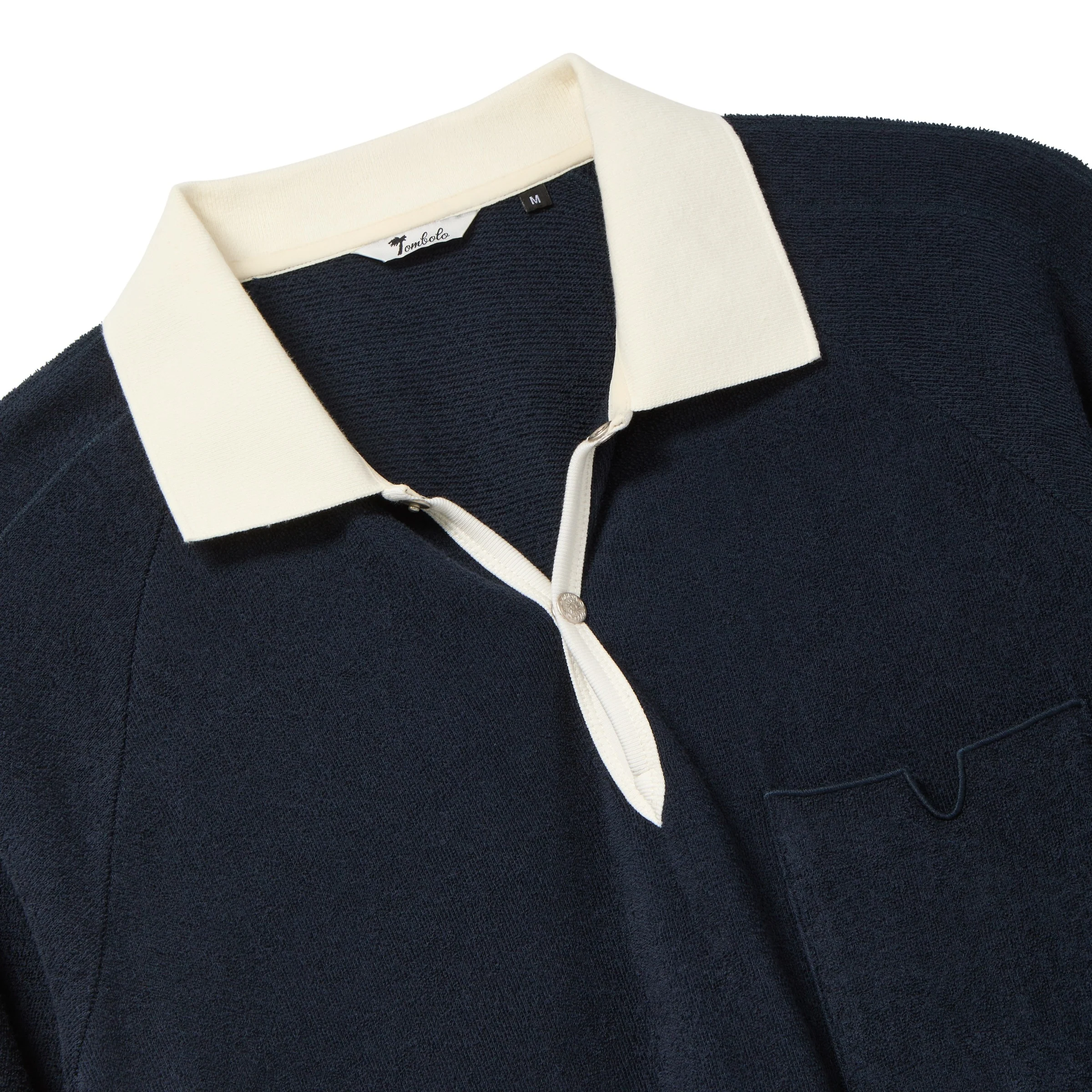 Raglan Terry Polo (Navy) - Image 3