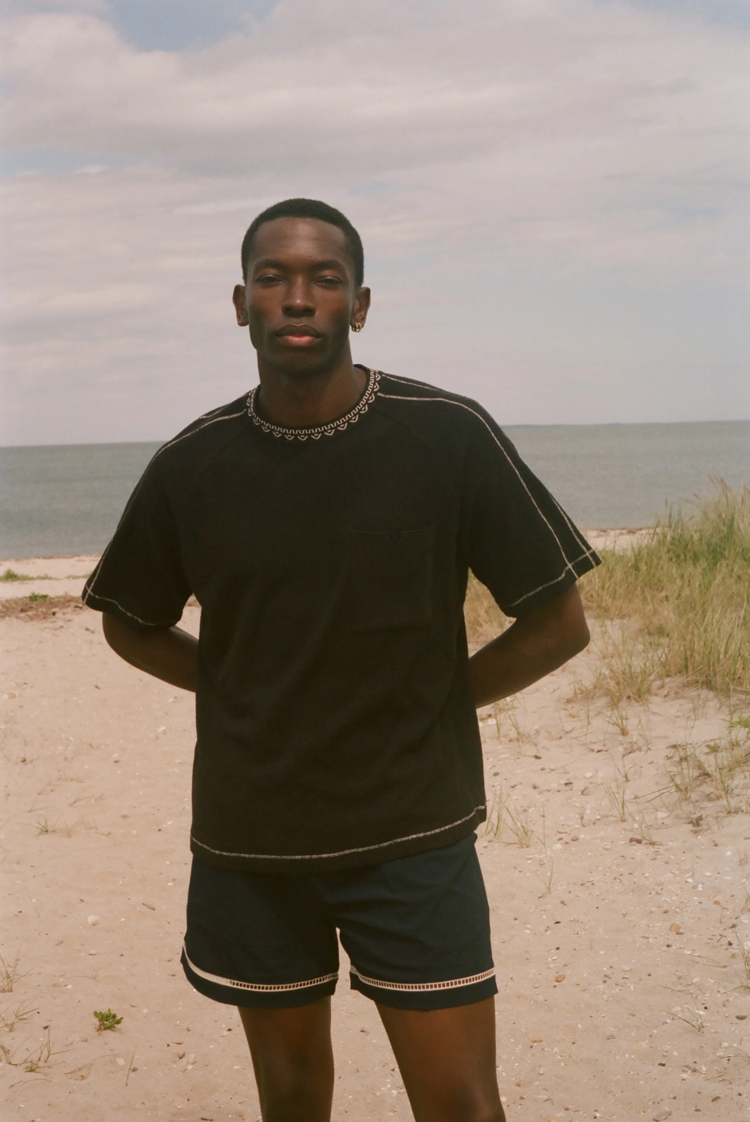 Raglan Terry Tee (Charcoal) - Image 5