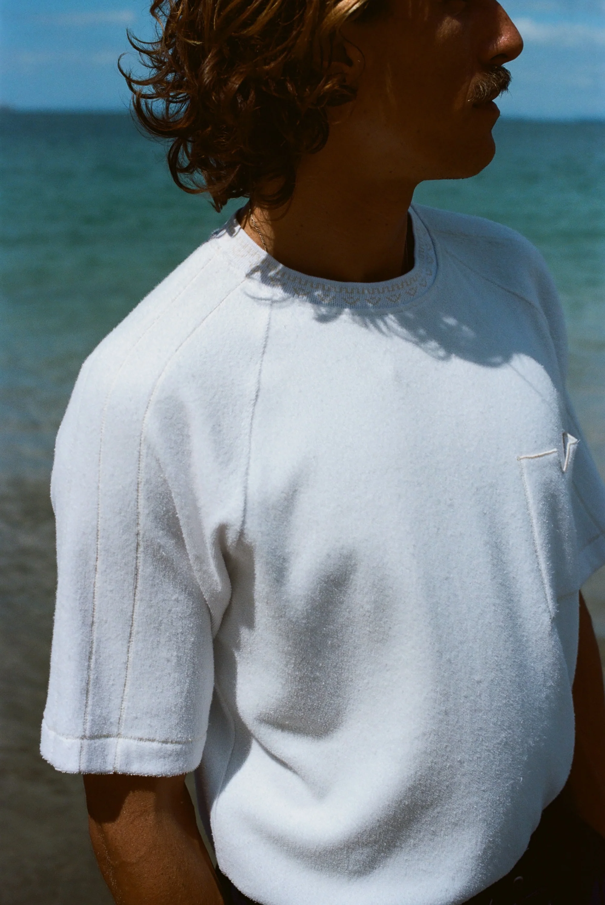 Raglan Terry Tee (White) - Image 3