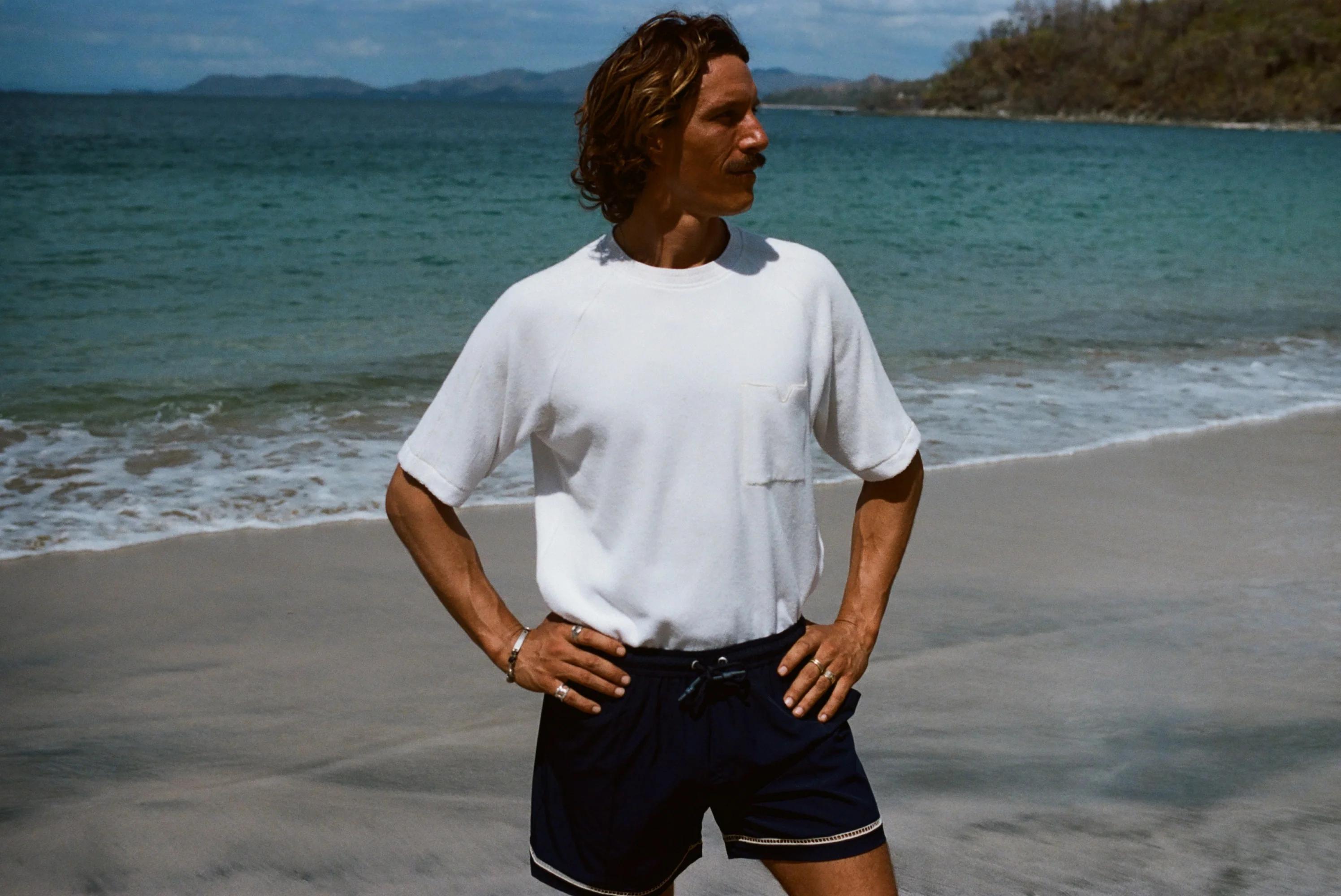 Raglan Terry Tee (White) - Image 6